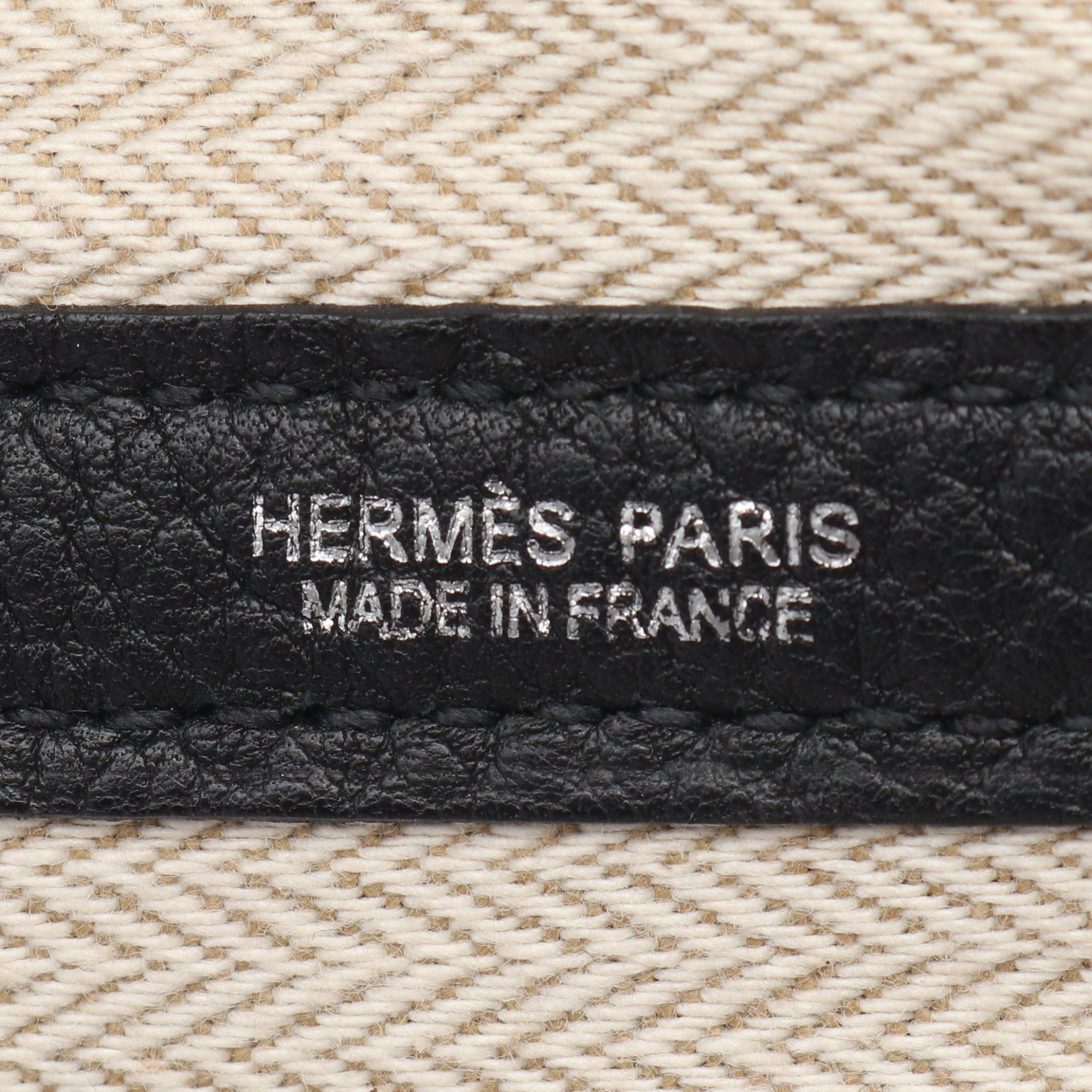 Hermes Hermes Garden Party Pm Black Handbag Tote Bag Negonda Leather Silver Hardware Stamp Size ONE SIZE - 4 Thumbnail