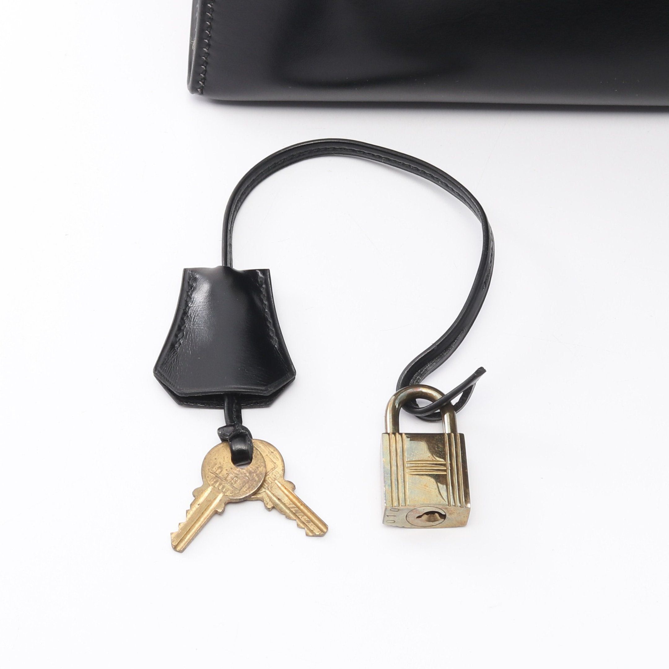 Hermes Hermes Kelly Black Handbag Box Calf Gold Hardware Outside Sewing ○I Stamp Size ONE SIZE - 6 Thumbnail