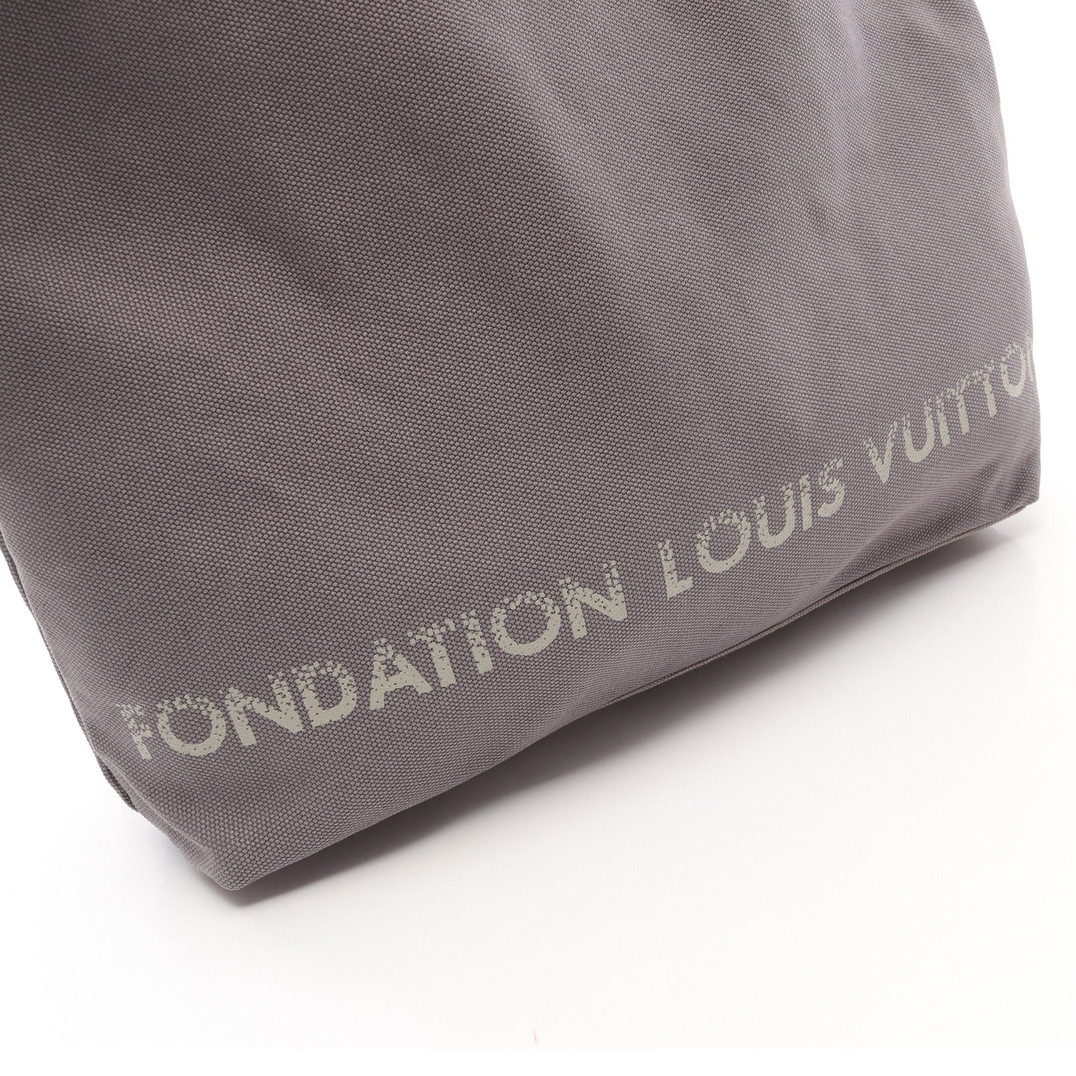 Louis Vuitton Louis Vuitton Foundation Shoulder Bag Tote Canvas Gray Size ONE SIZE - 5 Thumbnail