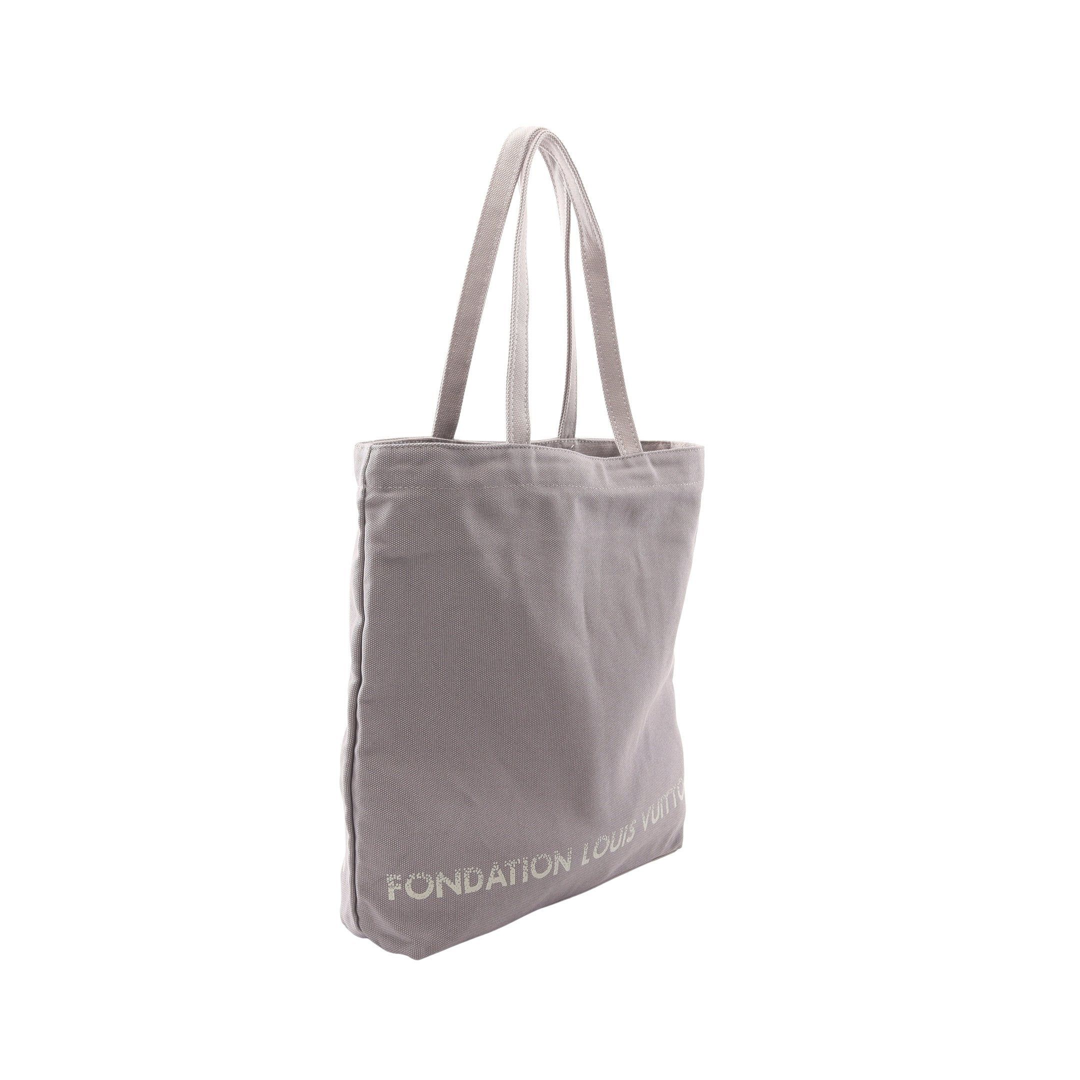 Louis Vuitton Louis Vuitton Foundation Shoulder Bag Tote Canvas Gray Size ONE SIZE - 2 Thumbnail