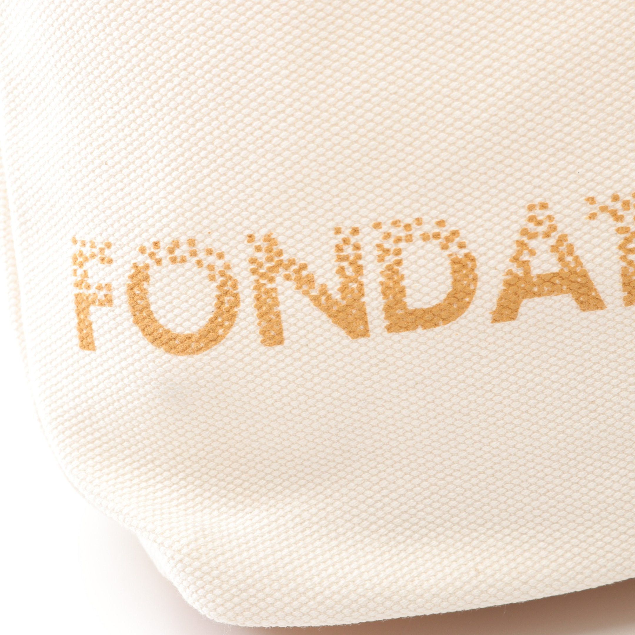 Louis Vuitton Louis Vuitton Foundation Shoulder Bag Tote Canvas White Light Brown Size ONE SIZE - 6 Thumbnail