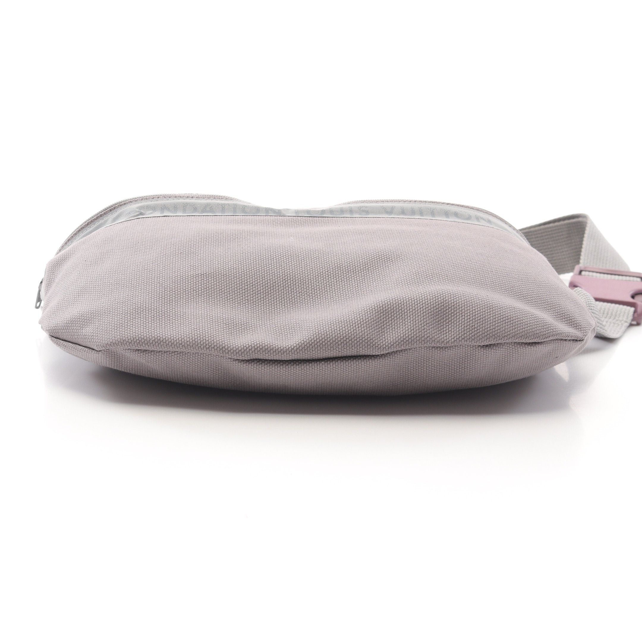 Louis Vuitton Louis Vuitton Foundation Body Bag Canvas Gray Size ONE SIZE - 8 Thumbnail