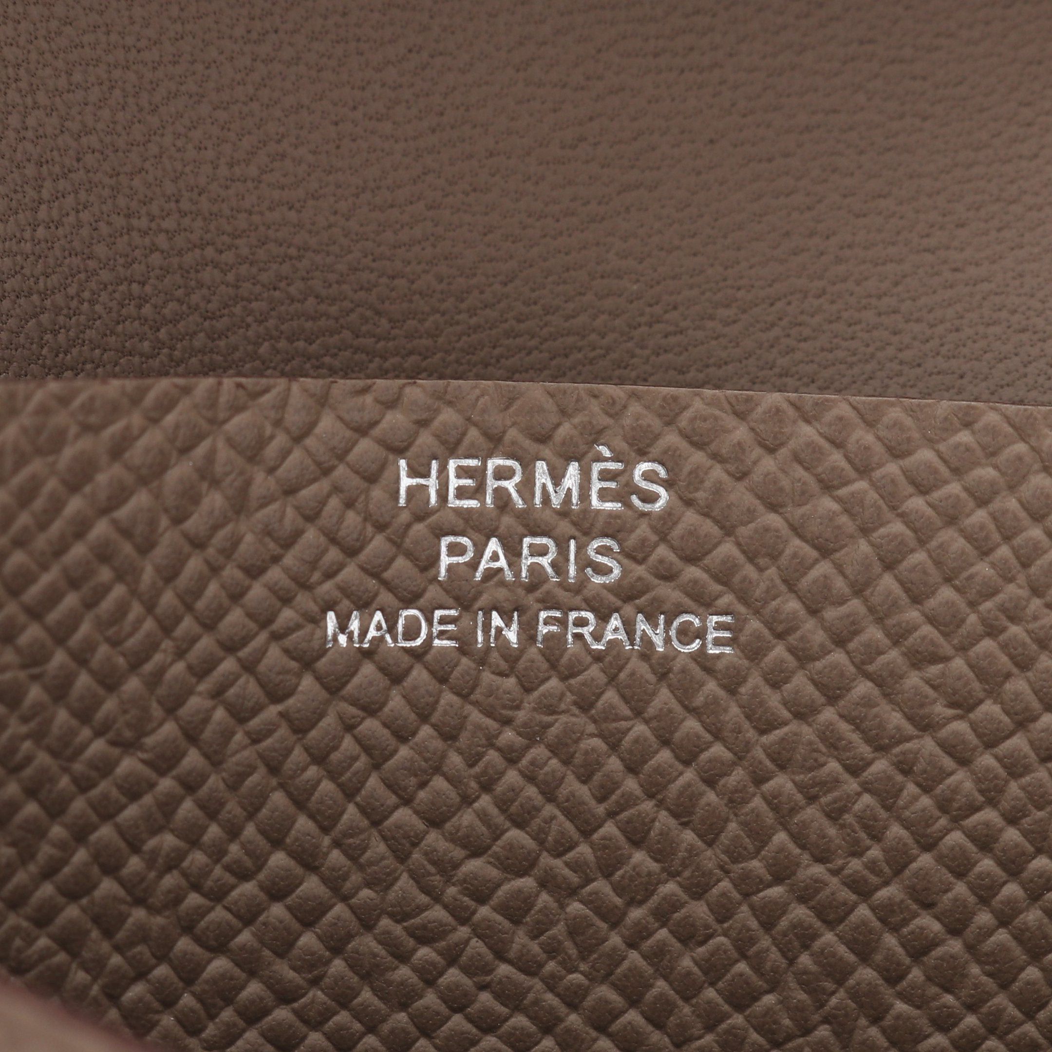 Hermes Hermes Bearn Card Case Etoupe Veau Epsom Gray Brown Silver Hardware K Stamp Size ONE SIZE - 4 Thumbnail
