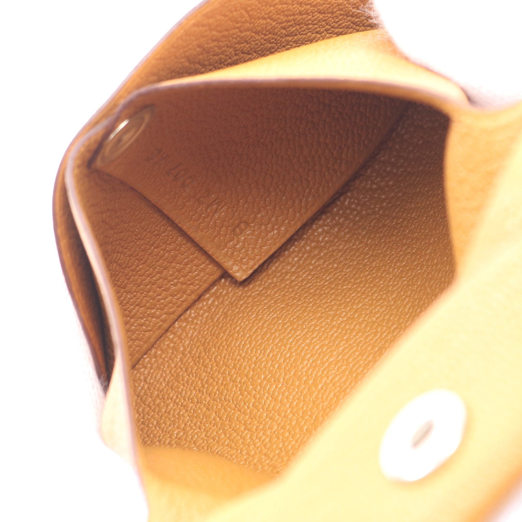 Hermes Hermes Bastia Sesame Coin Purse Chevre Light Brown Silver Hardware B Stamp Size ONE SIZE - 3 Thumbnail