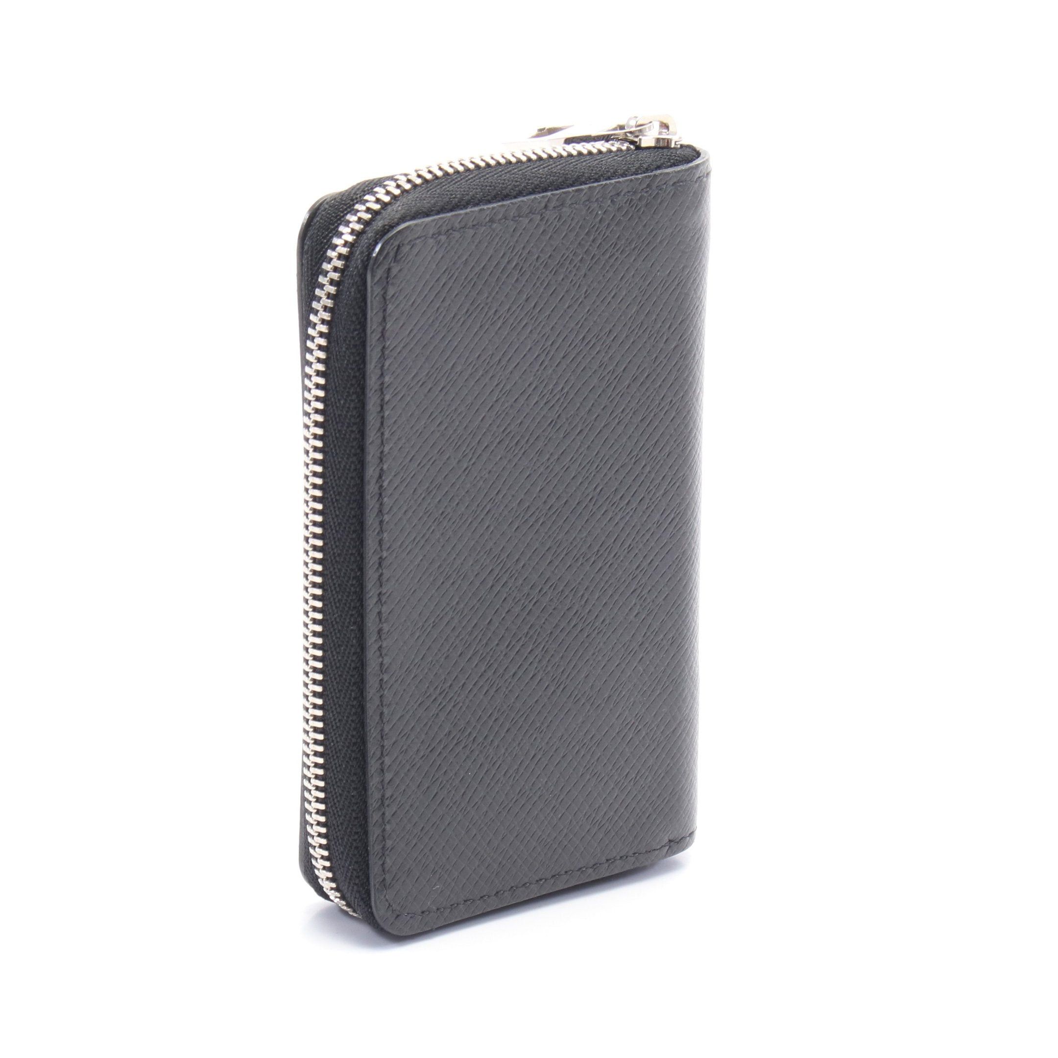 Louis Vuitton Louis Vuitton Zippy Coin Purse Taiga Ardoise Round Zipper Wallet Leather Black Size ONE SIZE - 2 Thumbnail