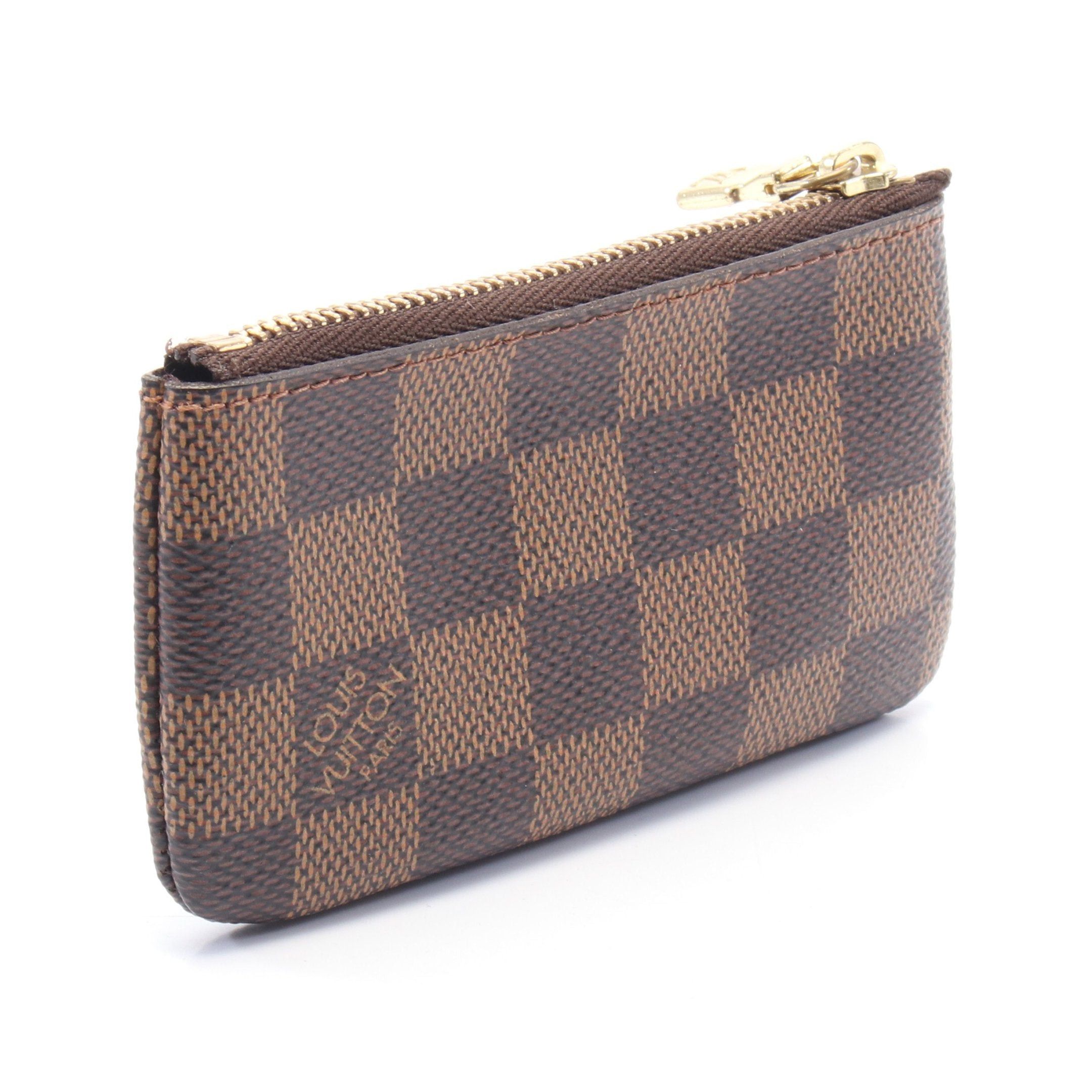 Louis Vuitton Louis Vuitton Pochette Kure Damier Ebene Coin Purse Leather Brown Size ONE SIZE - 2 Thumbnail