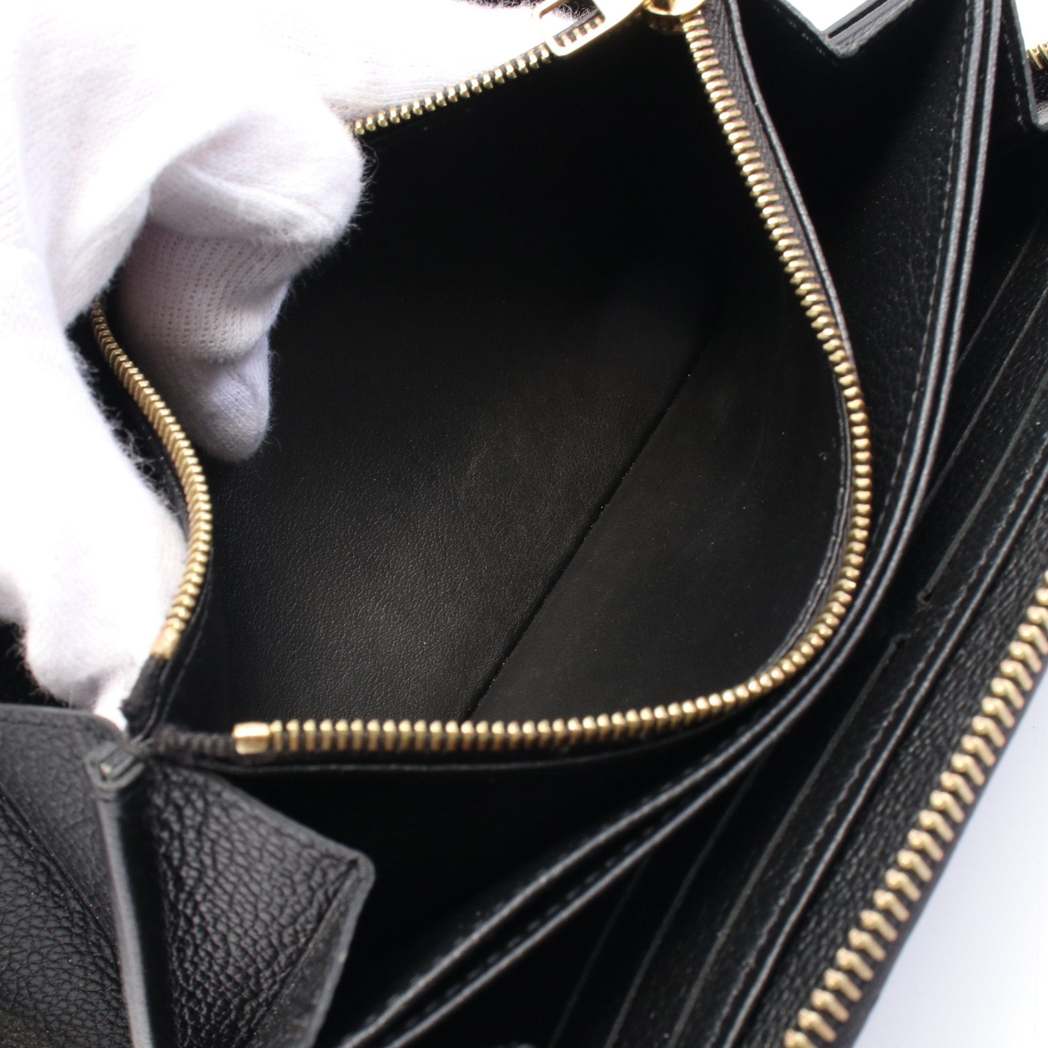 Louis Vuitton Louis Vuitton Zippy Wallet Monogram Empreinte Noir Round Zipper Long Leather Black Size ONE SIZE - 5 Thumbnail