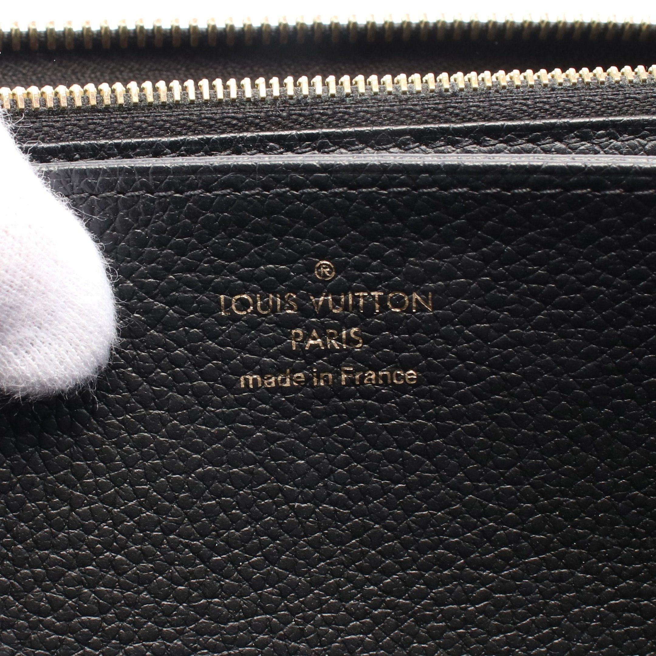 Louis Vuitton Louis Vuitton Zippy Wallet Monogram Empreinte Noir Round Zipper Long Leather Black Size ONE SIZE - 4 Thumbnail