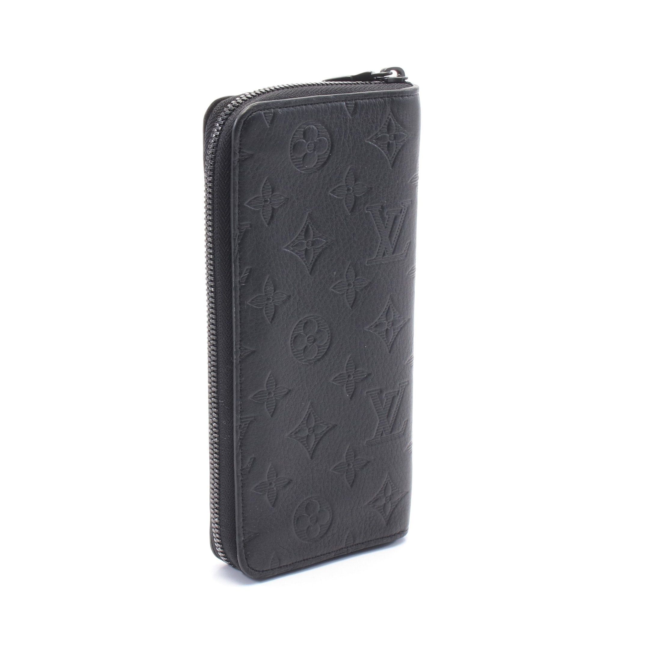 Louis Vuitton Louis Vuitton Zippy Wallet Vertical Monogram Shadow Round Zipper Long Leather Black Size ONE SIZE - 2 Thumbnail