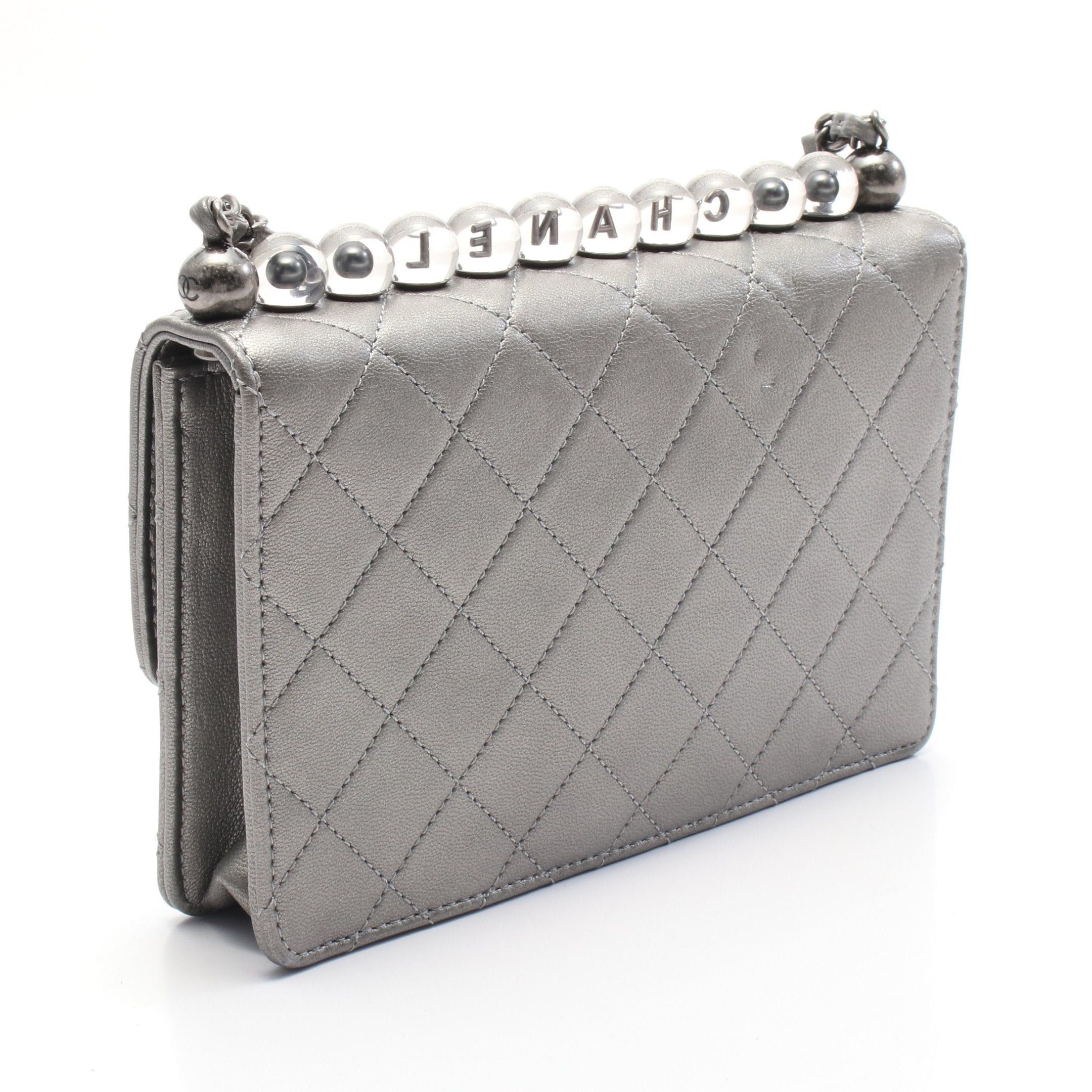 Chanel Chanel Matelasse Chain Shoulder Bag Leather Silver Antique Hardware Size ONE SIZE - 2 Thumbnail