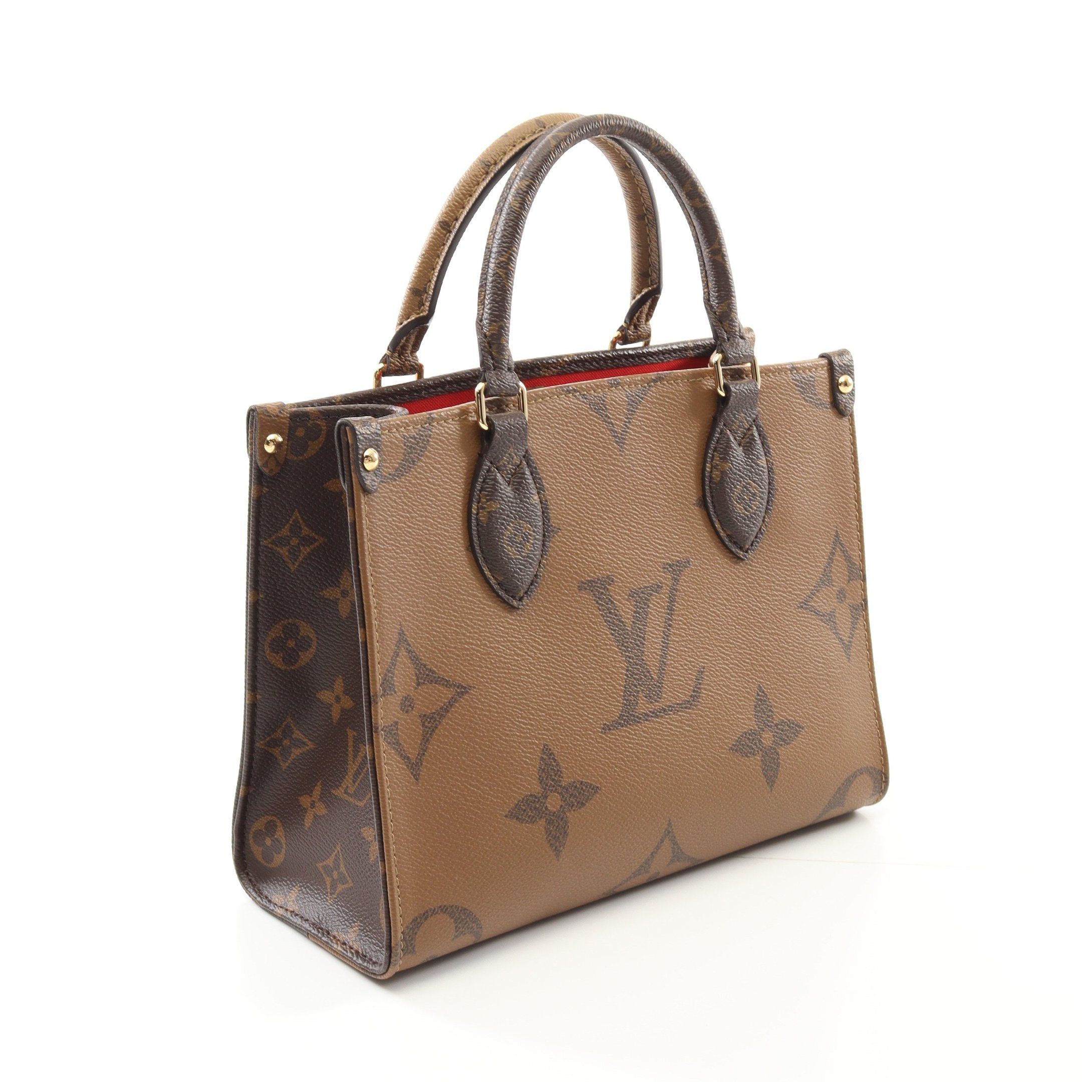 Louis Vuitton Louis Vuitton On-The-Go Pm Monogram Reverse Handbag Brown Beige Size ONE SIZE - 2 Thumbnail