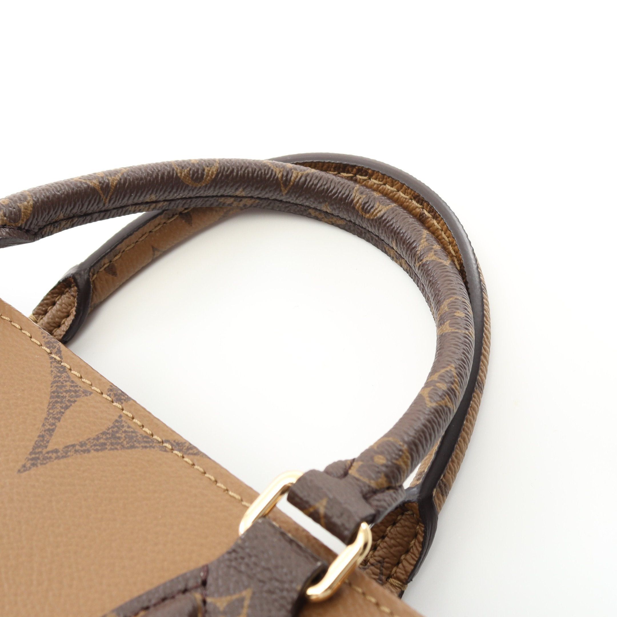 Louis Vuitton Louis Vuitton On-The-Go Pm Monogram Reverse Handbag Brown Beige Size ONE SIZE - 7 Thumbnail