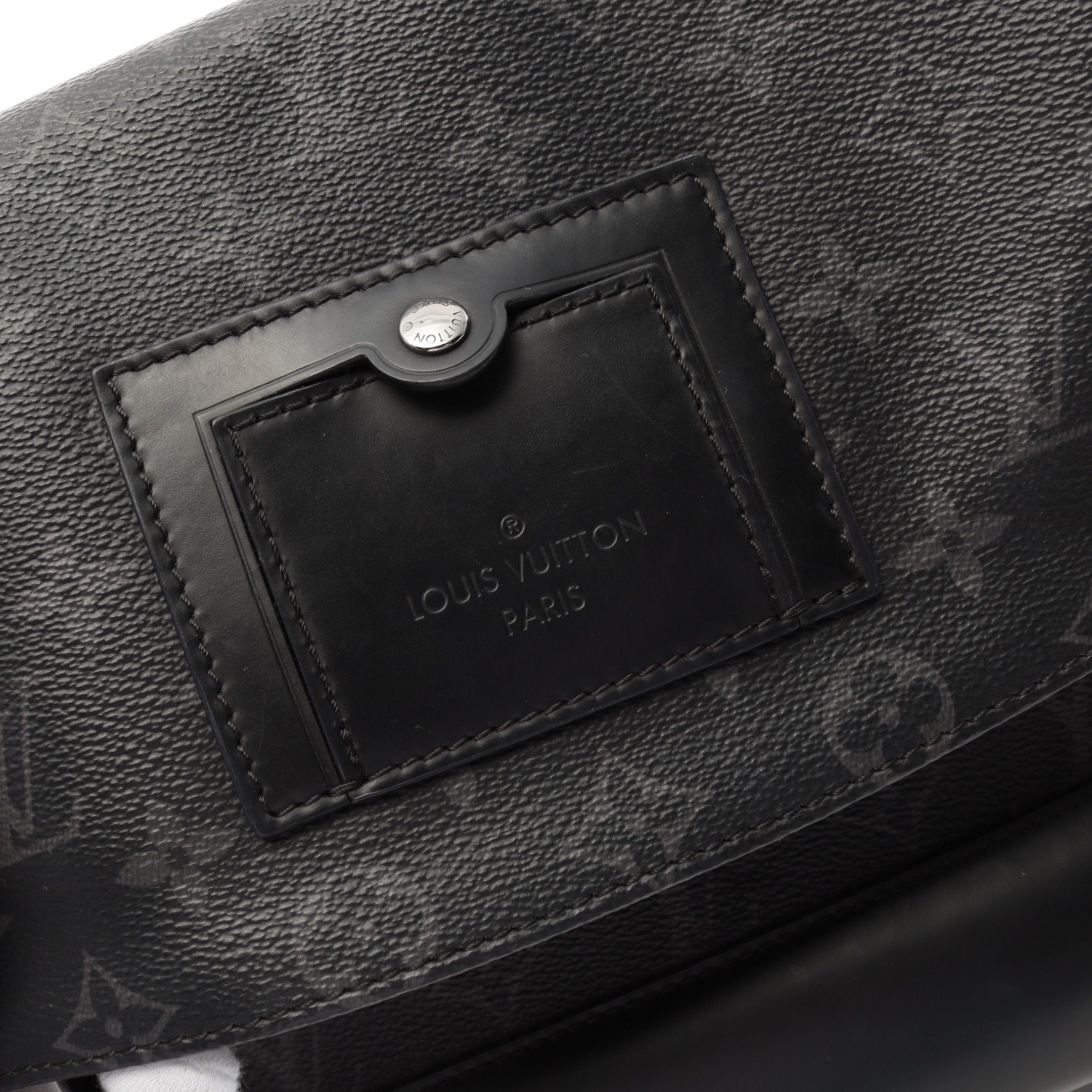 Louis Vuitton Louis Vuitton Messenger Voyage Pm Monogram Eclipse Shoulder Bag Leather Black Size ONE SIZE - 8 Thumbnail