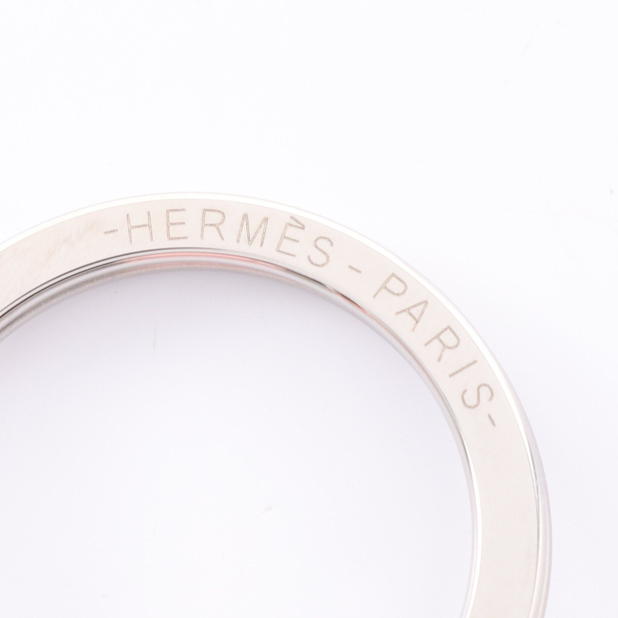 Hermes Hermes Carmen Rose Sakura Bag Charm Key Ring Aagneau Light Pink Silver Hardware U Stamp Size ONE SIZE - 3 Thumbnail