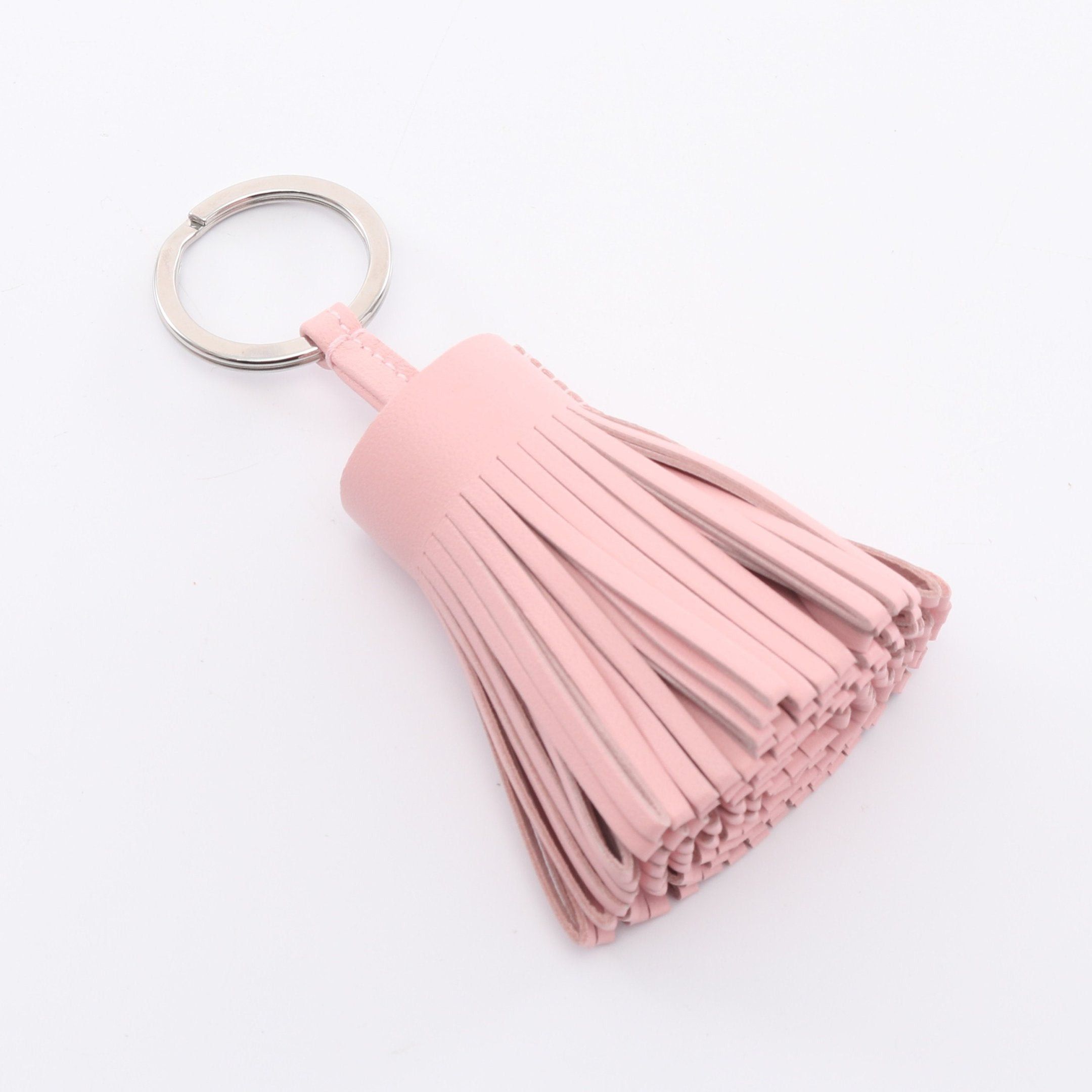 Hermes Hermes Carmen Rose Sakura Bag Charm Key Ring Aagneau Light Pink Silver Hardware U Stamp Size ONE SIZE - 2 Thumbnail