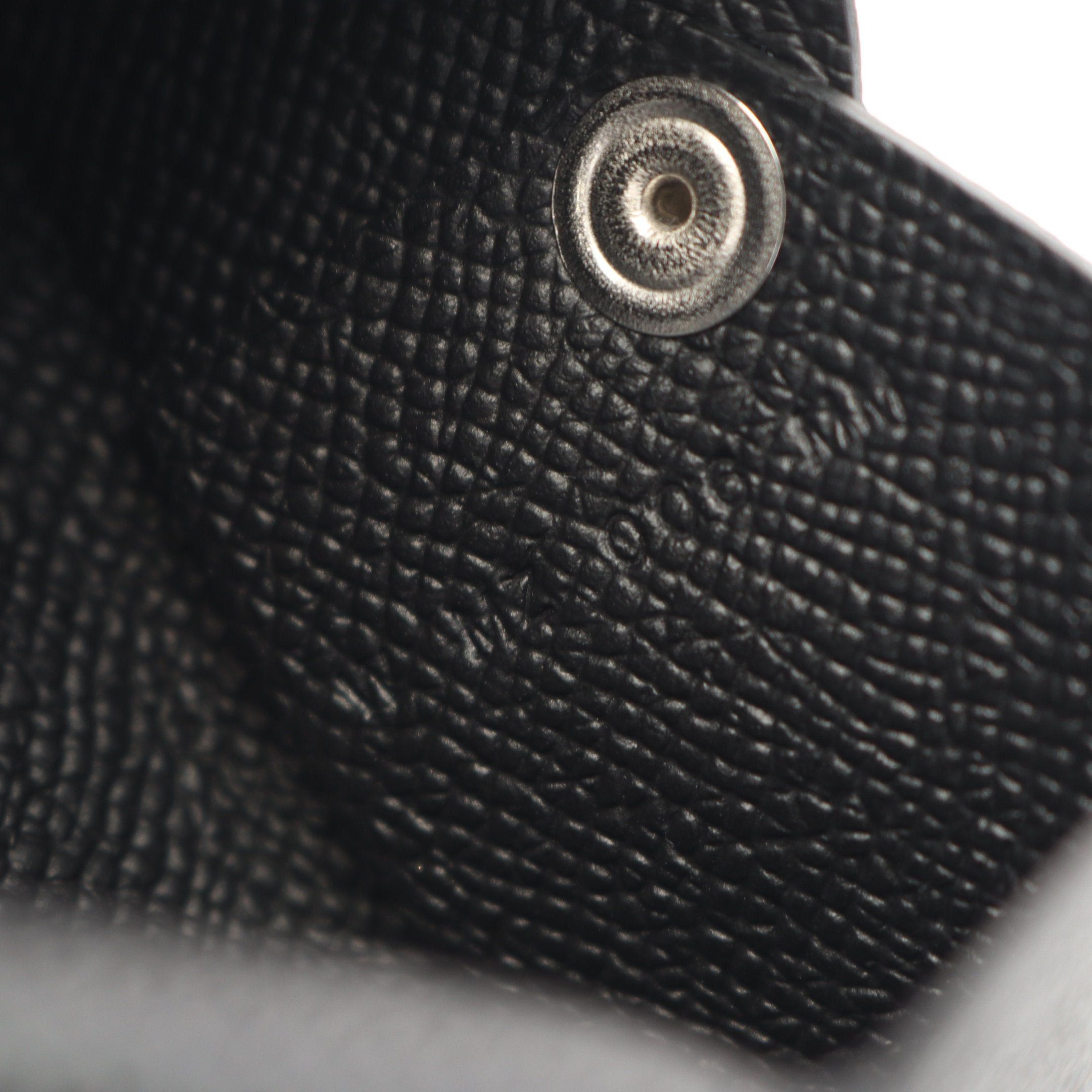 Hermes Hermes Calvi Coin Purse Veau Epsom Black Silver Hardware Double Engraved Size ONE SIZE - 5 Thumbnail