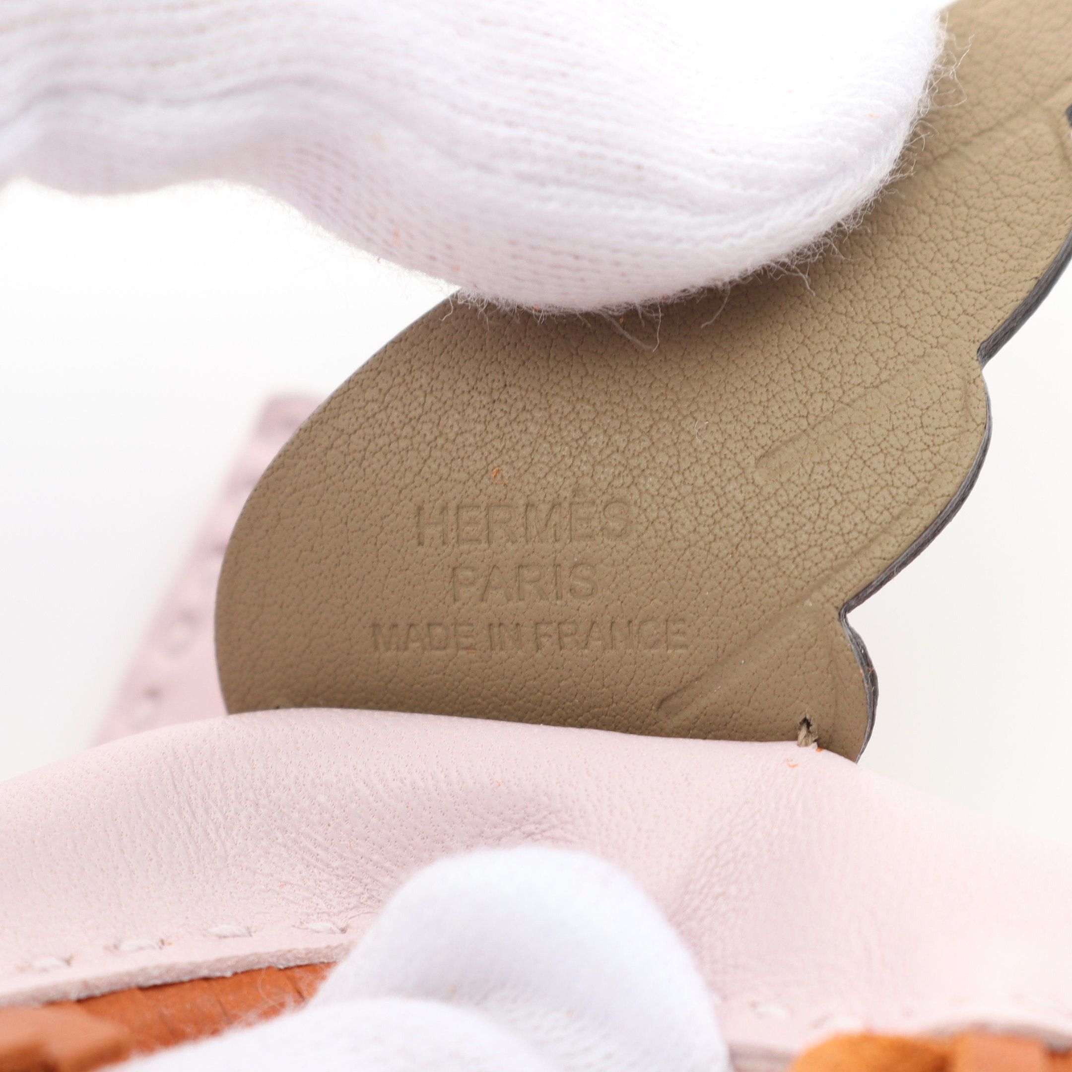 Hermes Hermes Rodeo Pegasus Pm Mauve Pail Pandepice Beige Marfa Bag Charm Aagneau Veau Swift Light Pink Brown Double Engraved Size ONE SIZE - 3 Thumbnail