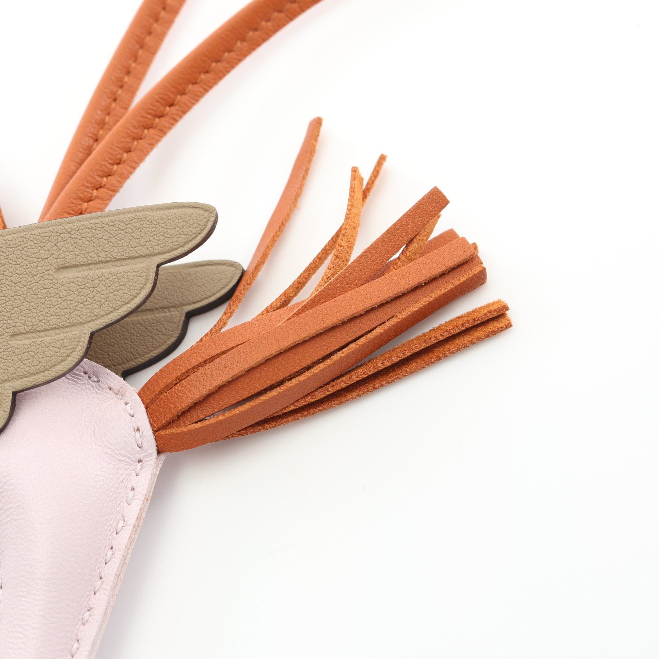 Hermes Hermes Rodeo Pegasus Pm Mauve Pail Pandepice Beige Marfa Bag Charm Aagneau Veau Swift Light Pink Brown Double Engraved Size ONE SIZE - 5 Thumbnail