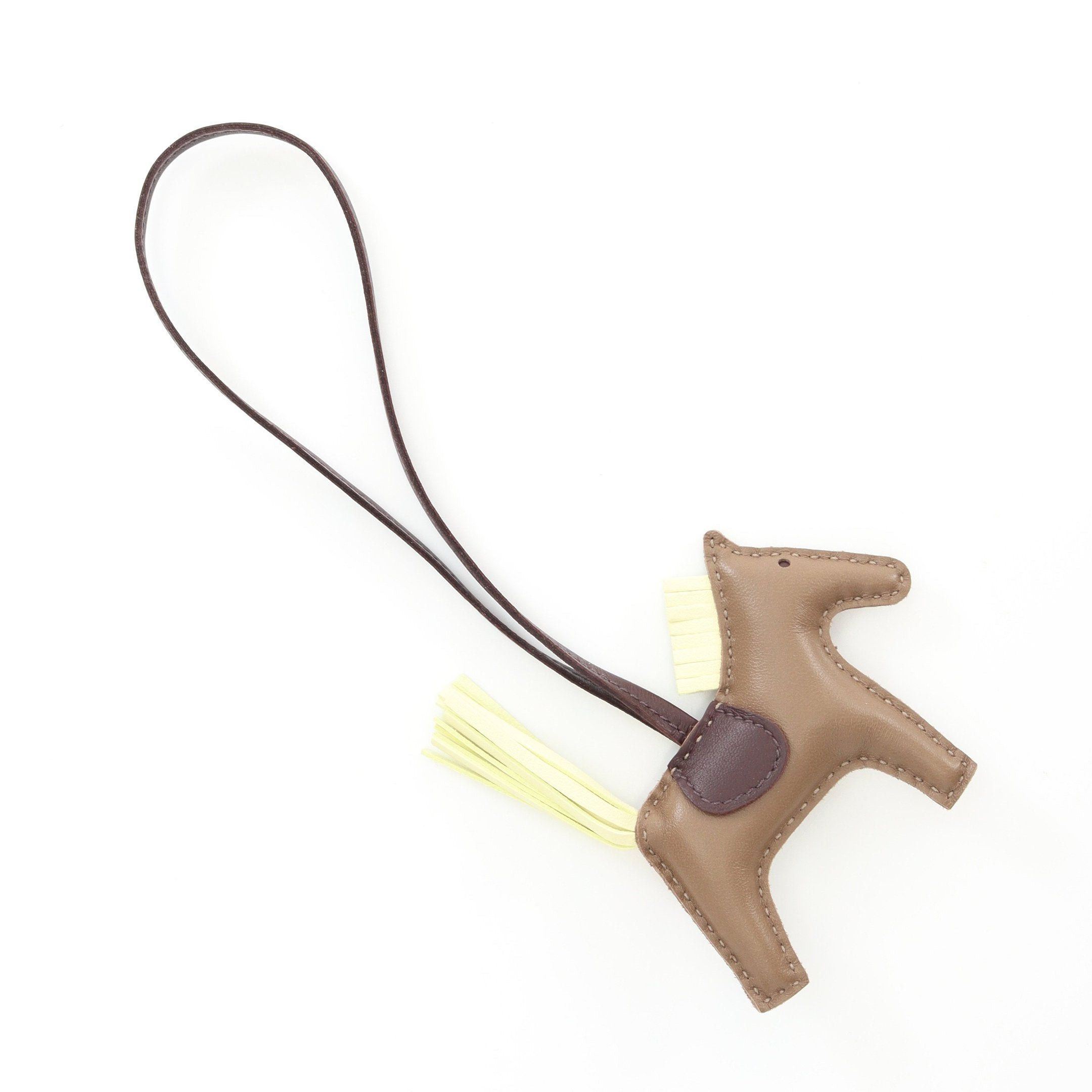 Hermes Hermes Rodeo Pm Etoupe Jaune Milton Rouge Serie Bag Charm Aagneau Gray Brown Light Yellow Dark Double Engraved Size ONE SIZE - 2 Thumbnail