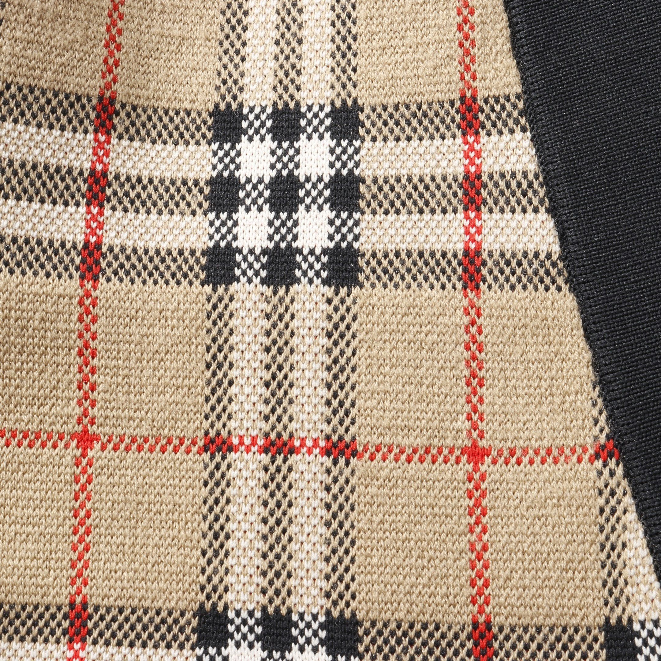 Burberry Burberry Nova Check Cardigan Wool Beige Multicolor Size ONE SIZE - 6 Thumbnail