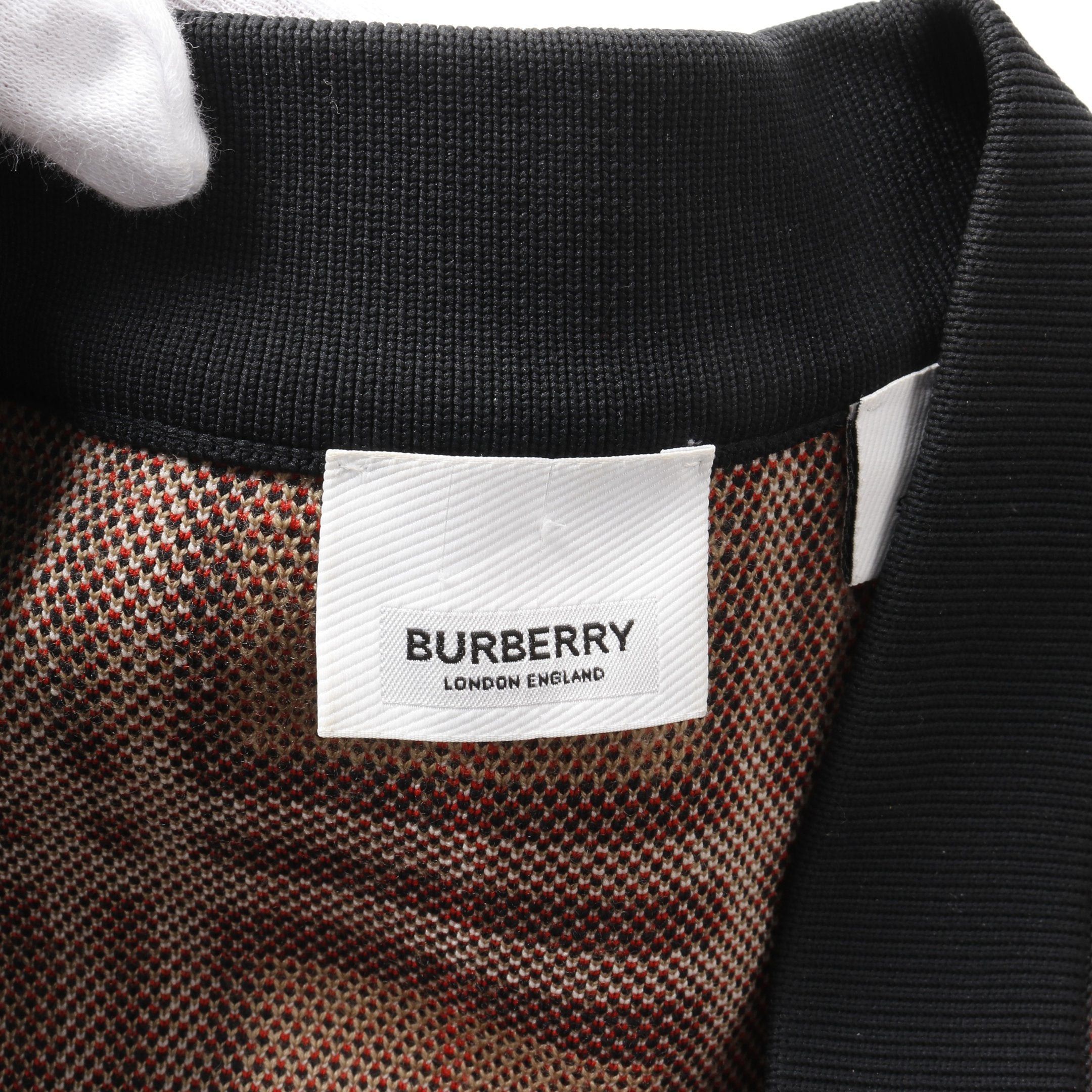 Burberry Burberry Nova Check Cardigan Wool Beige Multicolor Size ONE SIZE - 8 Thumbnail