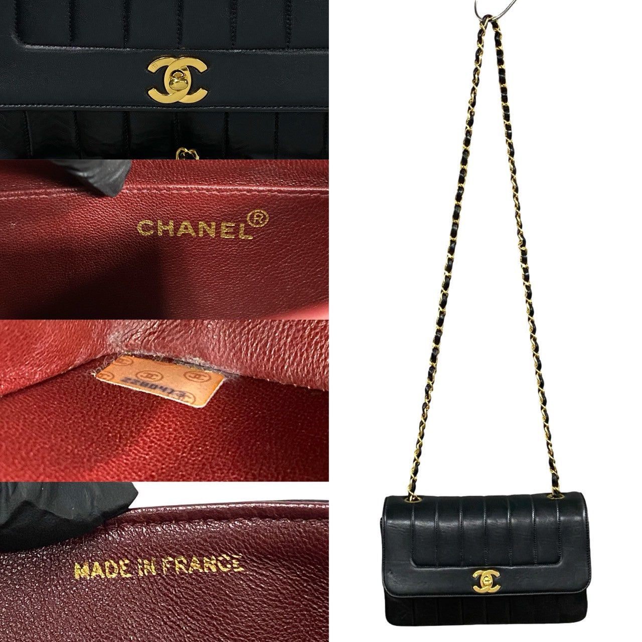 Chanel Chanel Shoulder Bag Black Leather Size ONE SIZE - 3 Thumbnail