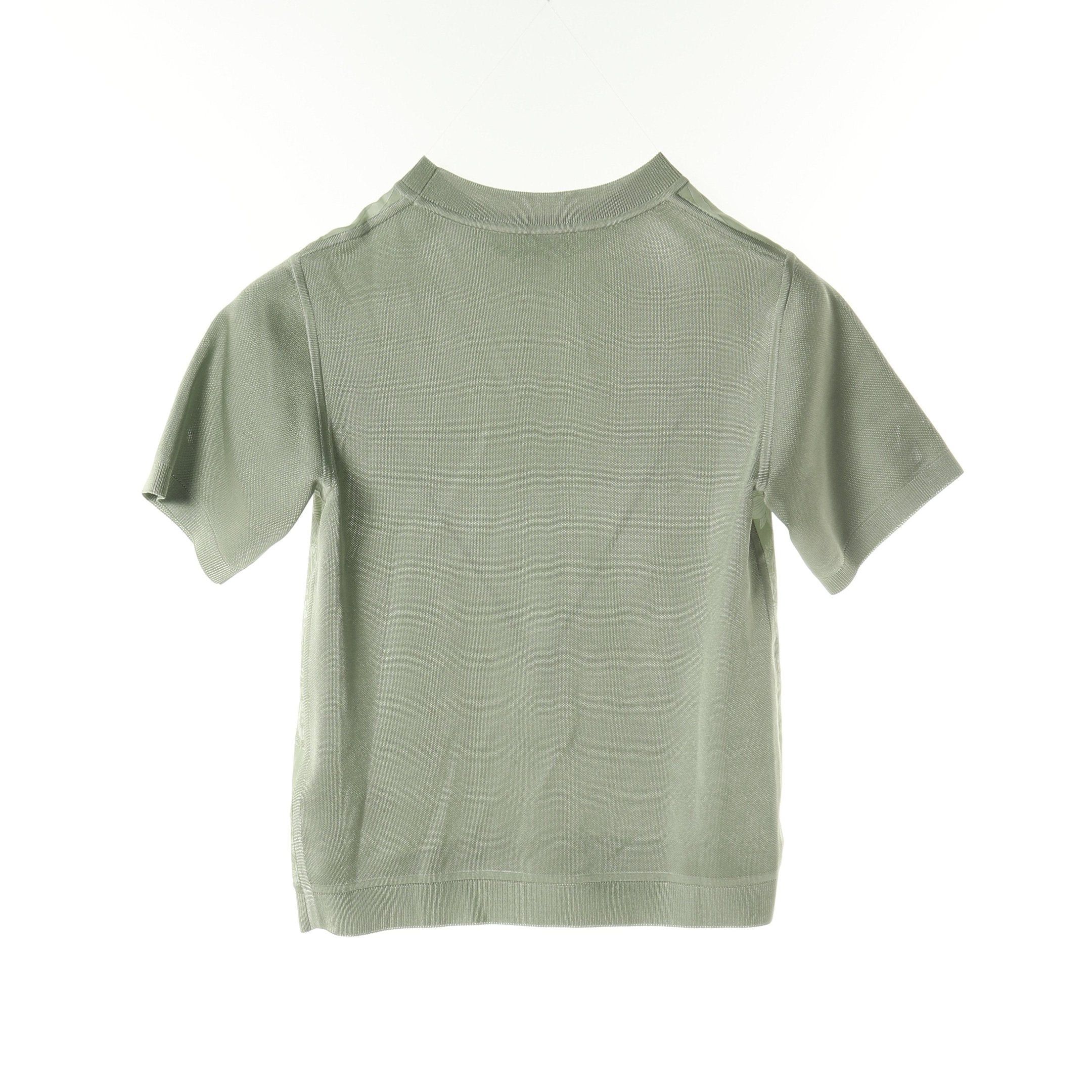 Hermes Hermes Brides De Gala En Fleurs Knit Short Sleeve Silk Light Green Scarf Switching Size ONE SIZE - 2 Thumbnail