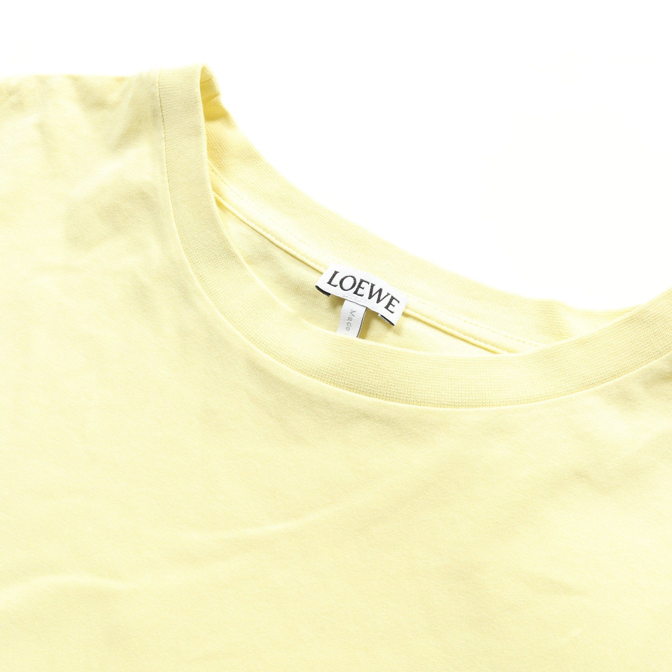 Loewe Loewe Anagram Oversize T-Shirt Crew Neck Cotton Light Yellow Size ONE SIZE - 6 Thumbnail