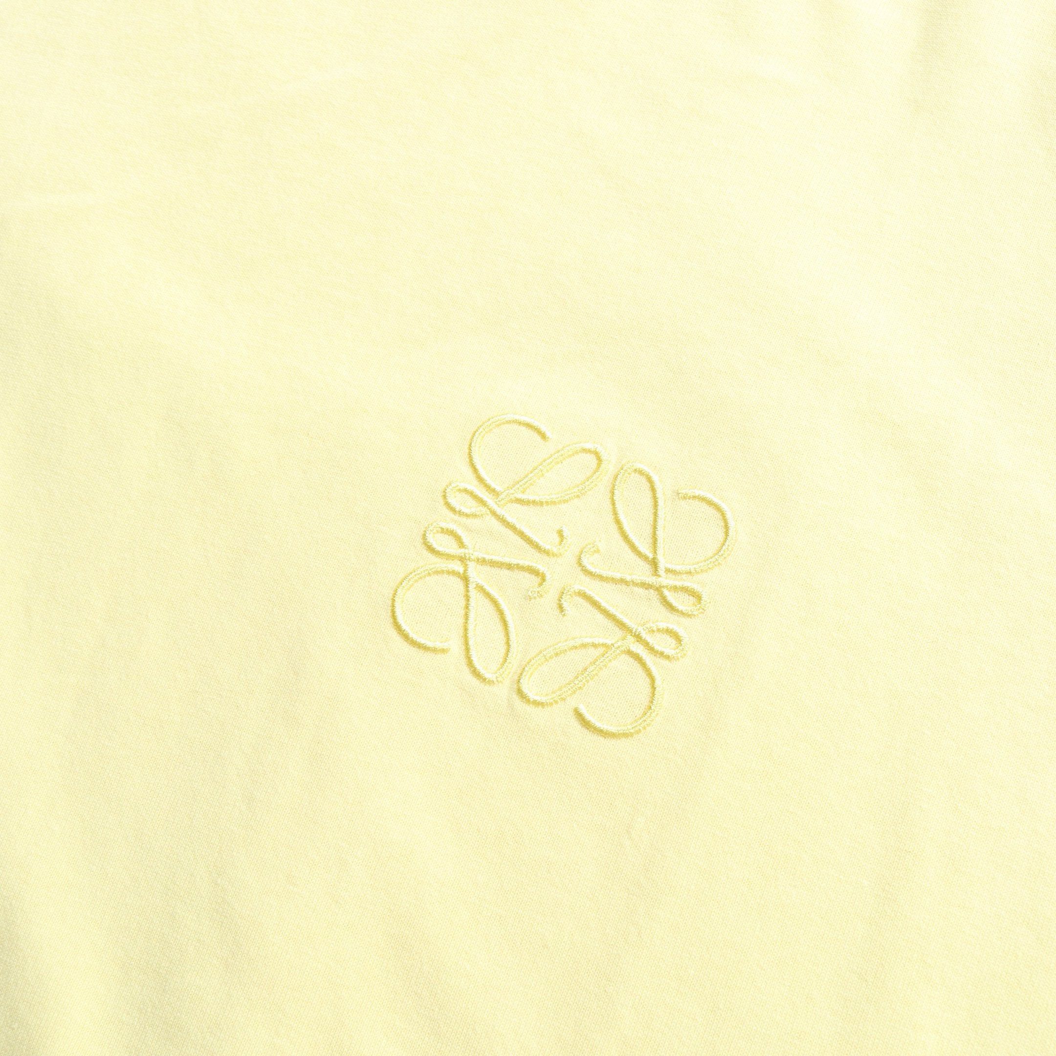 Loewe Loewe Anagram Oversize T-Shirt Crew Neck Cotton Light Yellow Size ONE SIZE - 7 Thumbnail