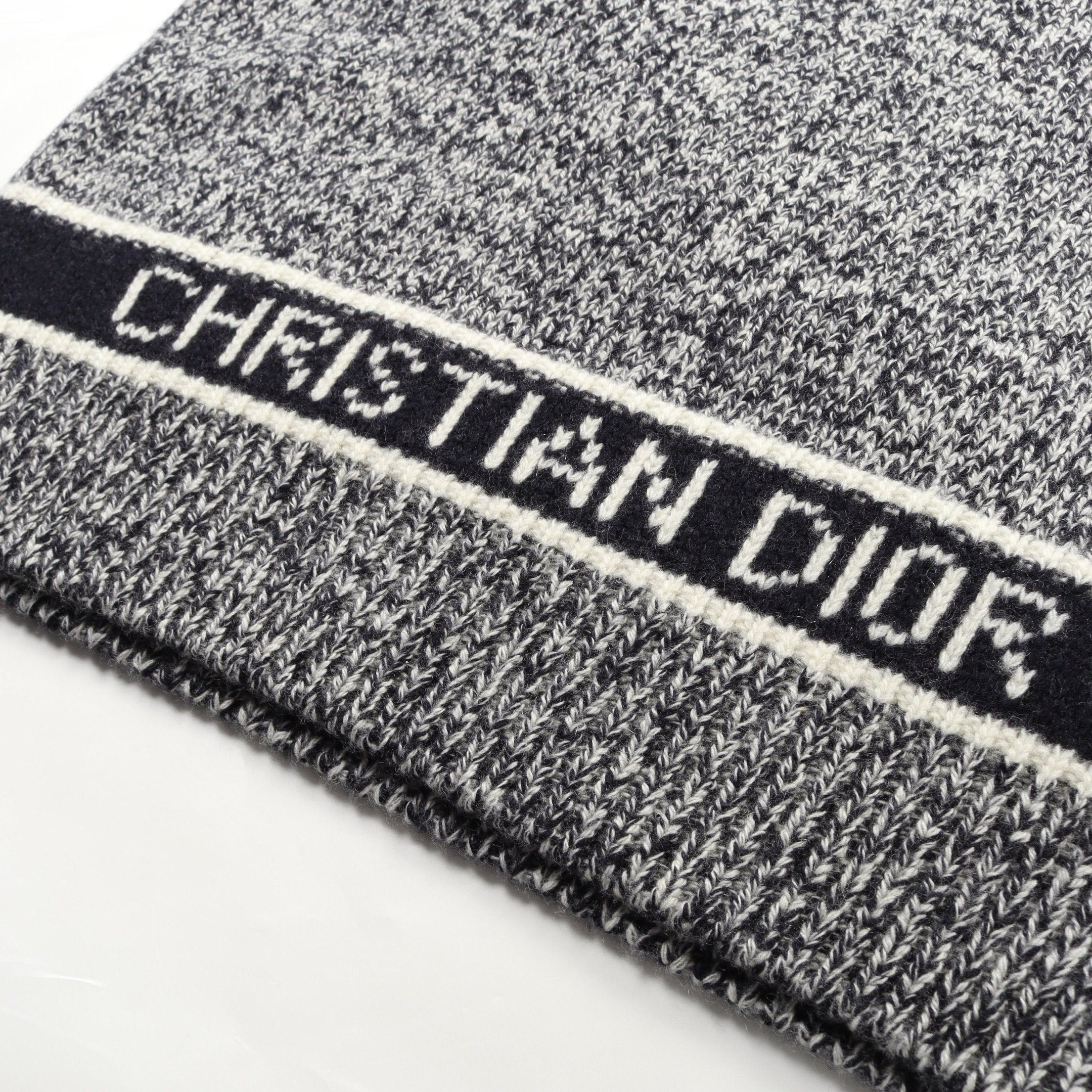 Dior Dior Knit Vest Logo Wool Cashmere Navy White Size ONE SIZE - 6 Thumbnail