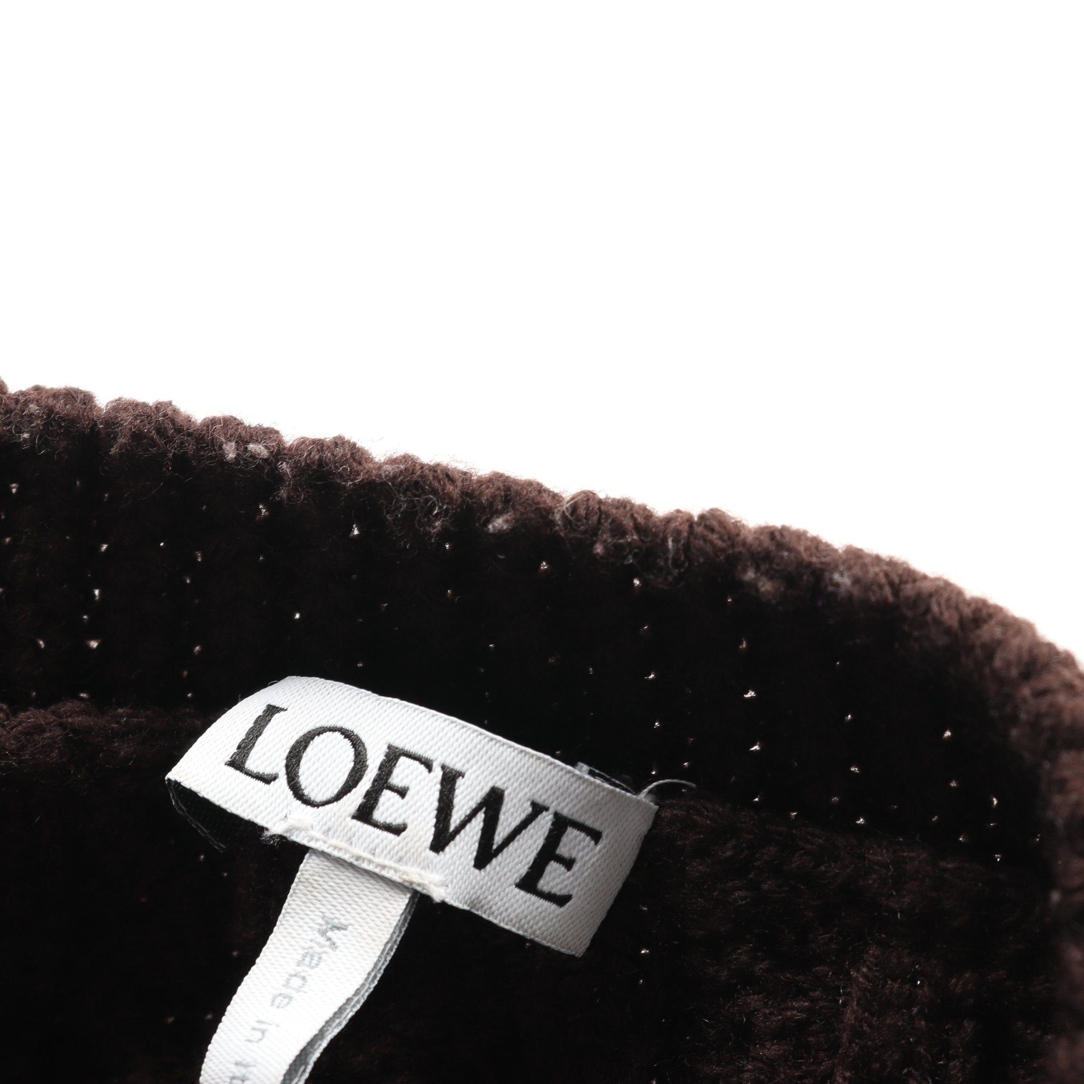 Loewe Loewe Anagram Knit Vest Crew Neck Wool Dark Brown Size ONE SIZE - 6 Thumbnail