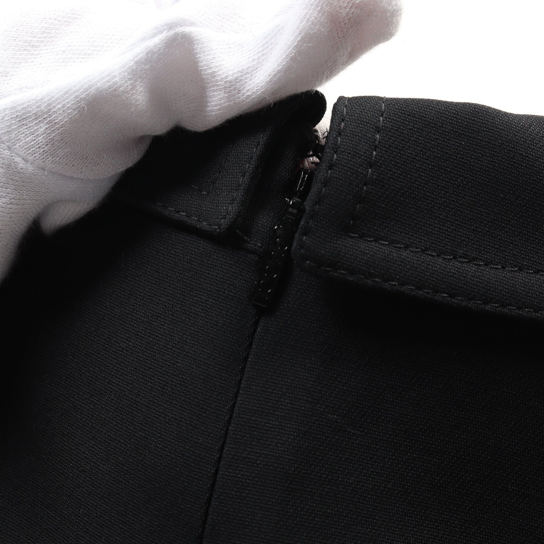 Gucci Gucci Double G One Piece Short Sleeve Silk Wool Black Size ONE SIZE - 6 Thumbnail