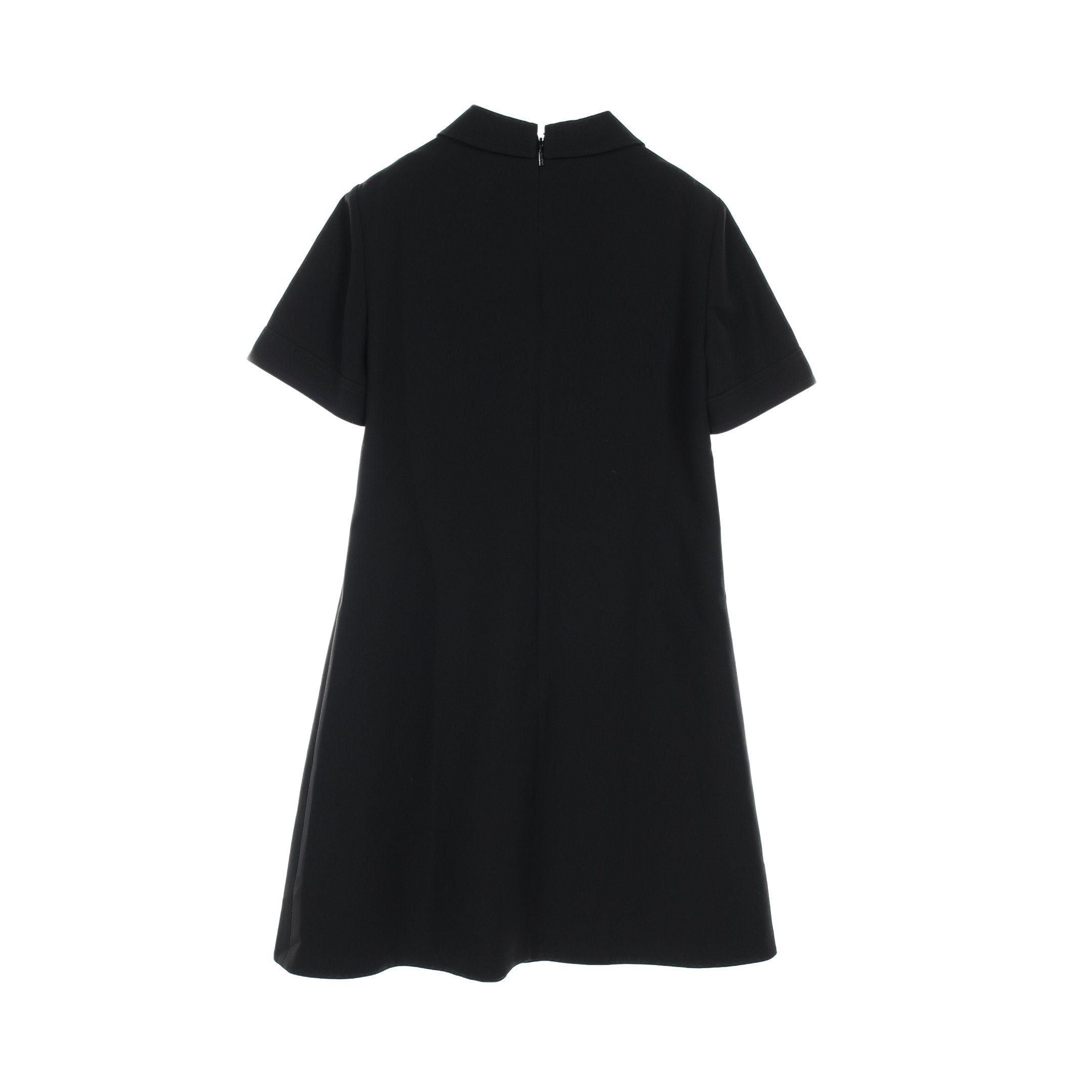 Gucci Gucci Double G One Piece Short Sleeve Silk Wool Black Size ONE SIZE - 2 Thumbnail