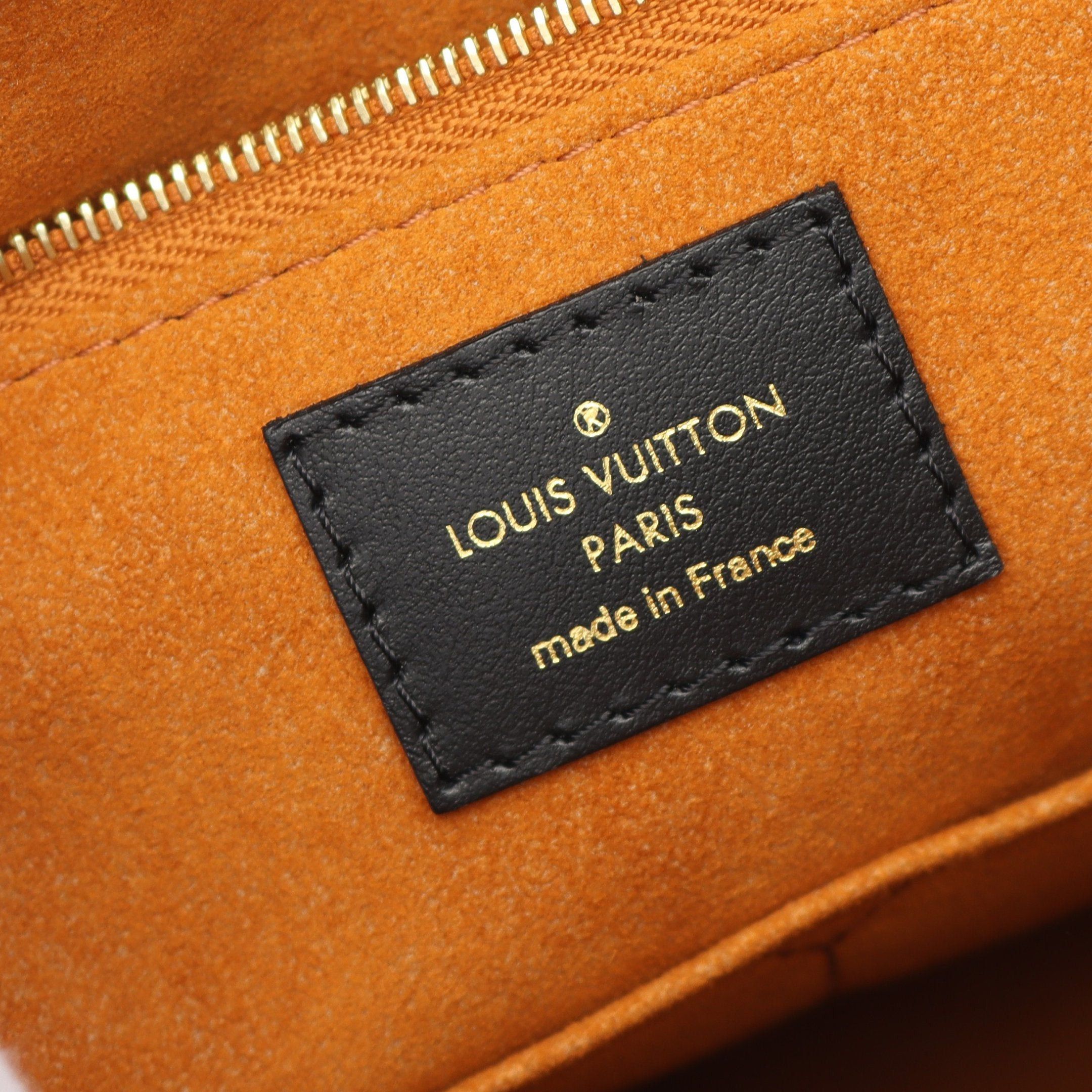 Louis Vuitton Louis Vuitton On-The-Go Mm Monogram Empreinte Noir Shoulder Bag Tote Leather Black Size ONE SIZE - 4 Thumbnail