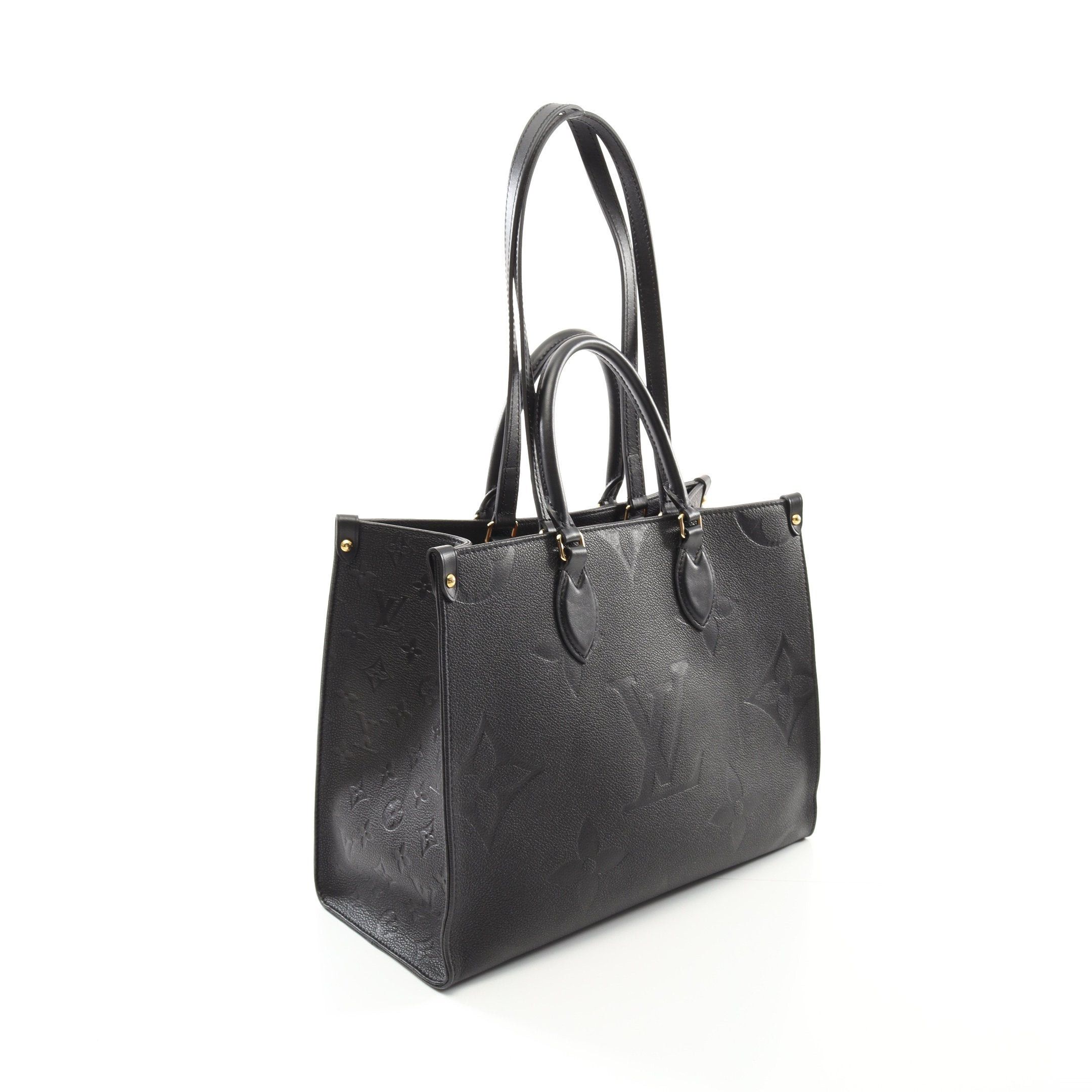 Louis Vuitton Louis Vuitton On-The-Go Mm Monogram Empreinte Noir Shoulder Bag Tote Leather Black Size ONE SIZE - 2 Thumbnail