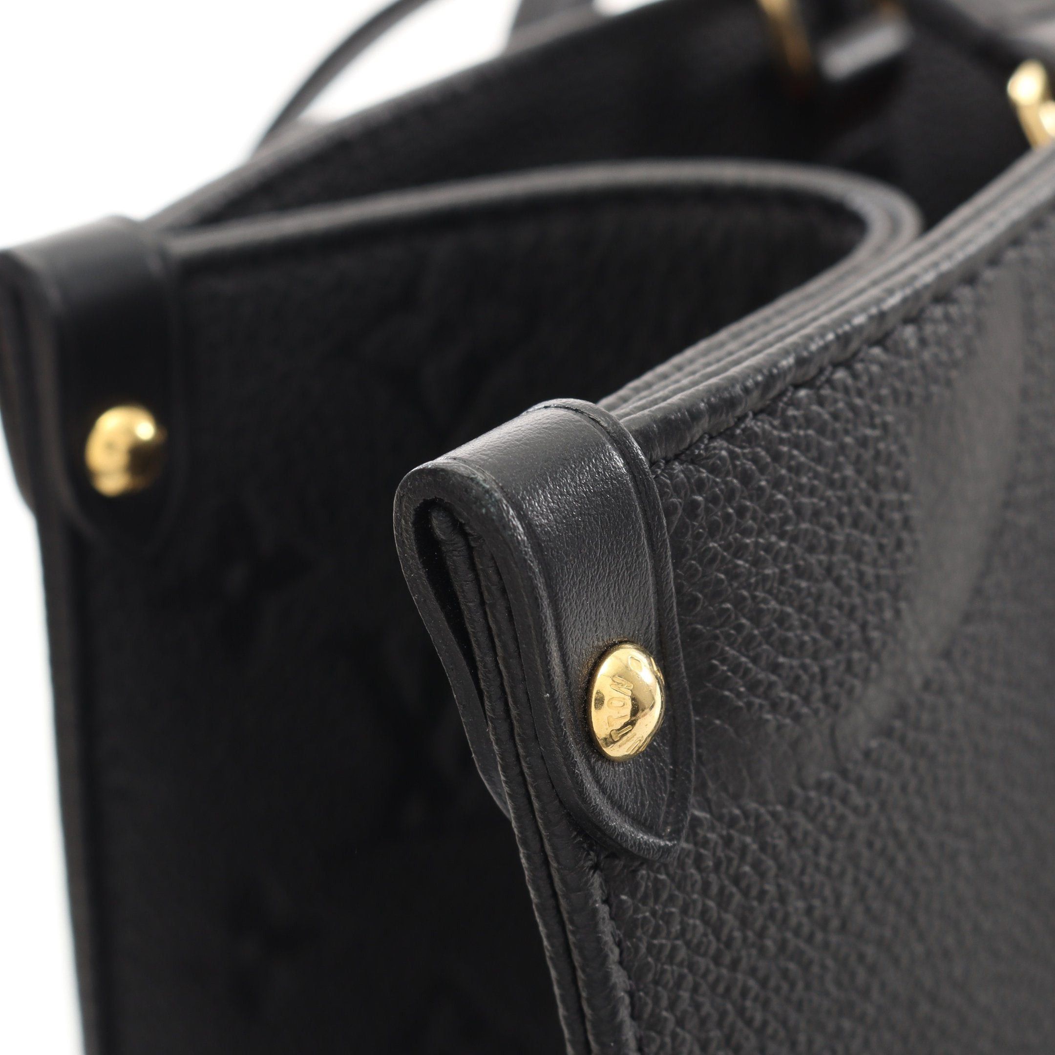 Louis Vuitton Louis Vuitton On-The-Go Mm Monogram Empreinte Noir Shoulder Bag Tote Leather Black Size ONE SIZE - 8 Thumbnail