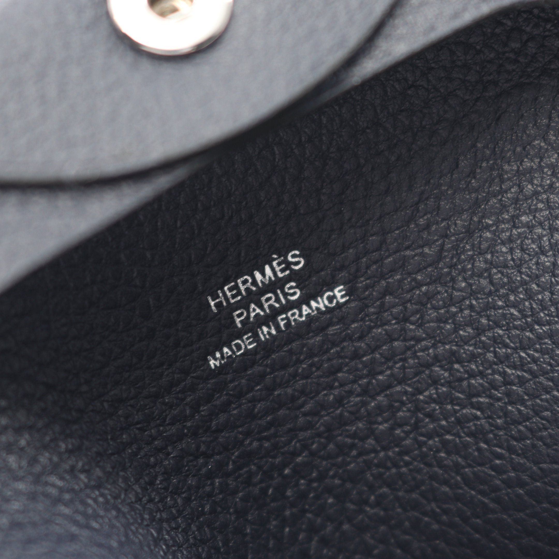 Hermes Hermes Bastia Bleu Nui Coin Purse Evercolor Navy Silver Hardware B Stamp Size ONE SIZE - 4 Thumbnail