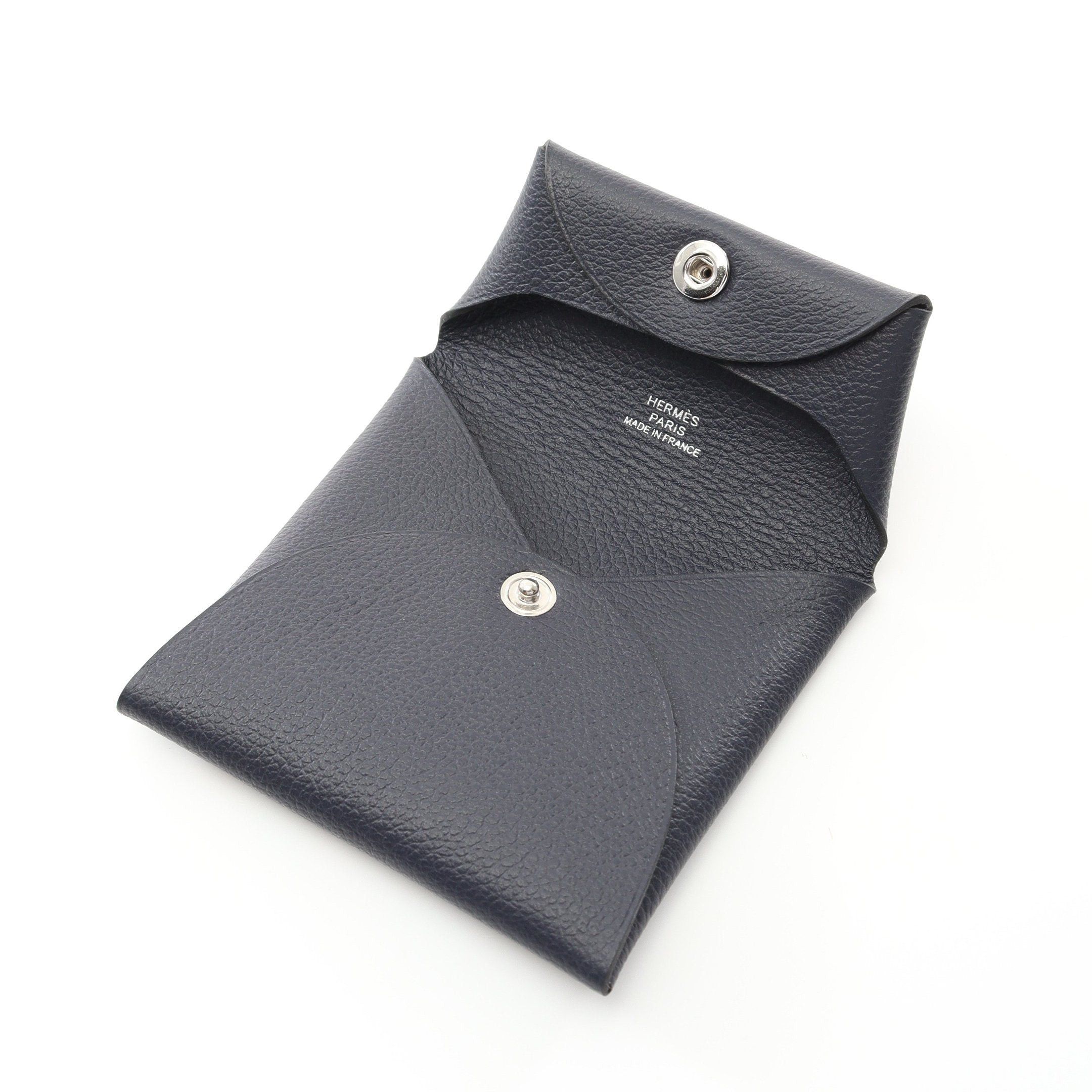Hermes Hermes Bastia Bleu Nui Coin Purse Evercolor Navy Silver Hardware B Stamp Size ONE SIZE - 7 Thumbnail