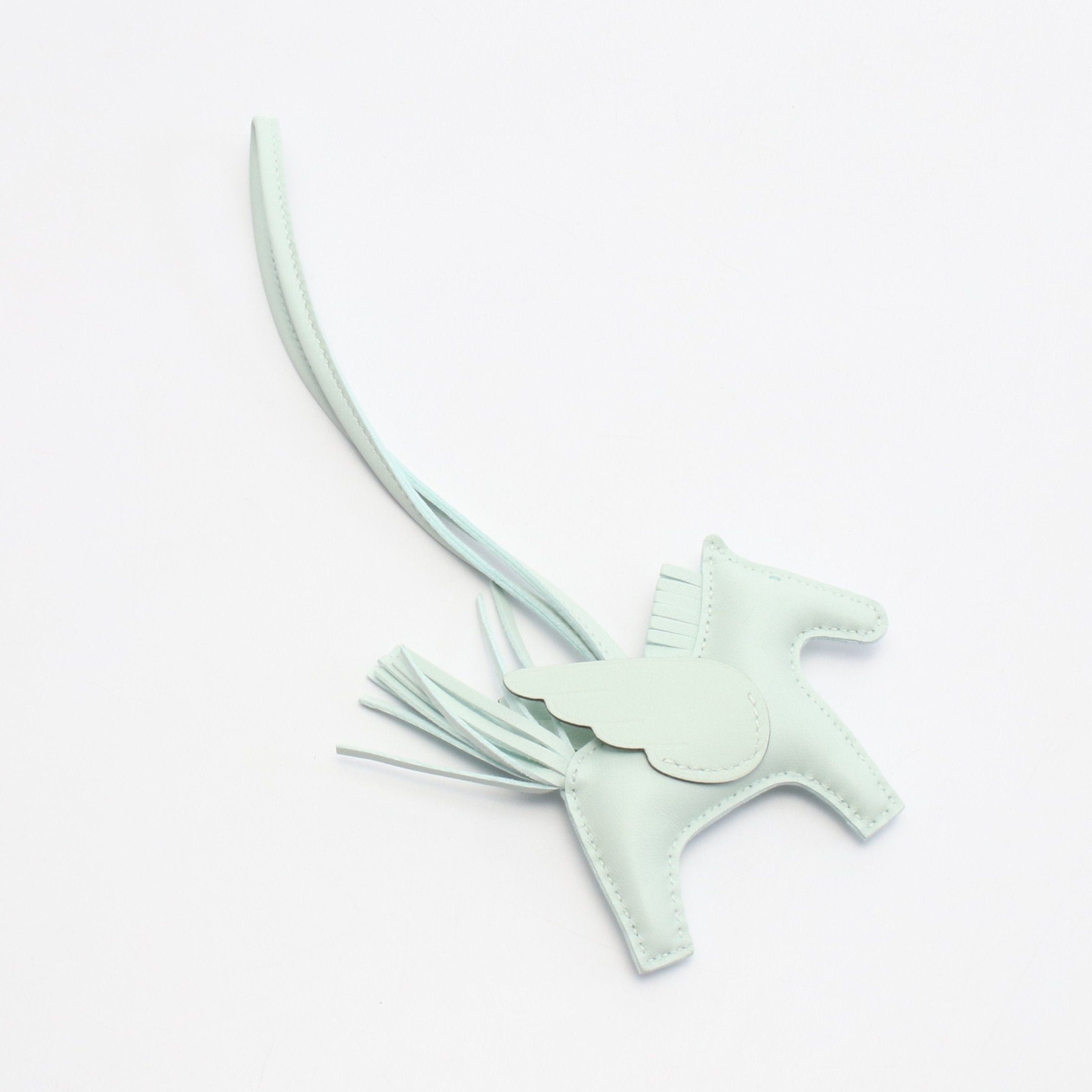 Hermes Hermes Rodeo Pegasus Pm Vert Peppermint Bag Charm Aagneau Veau Swift Light Green Double Engraved Size ONE SIZE - 2 Thumbnail