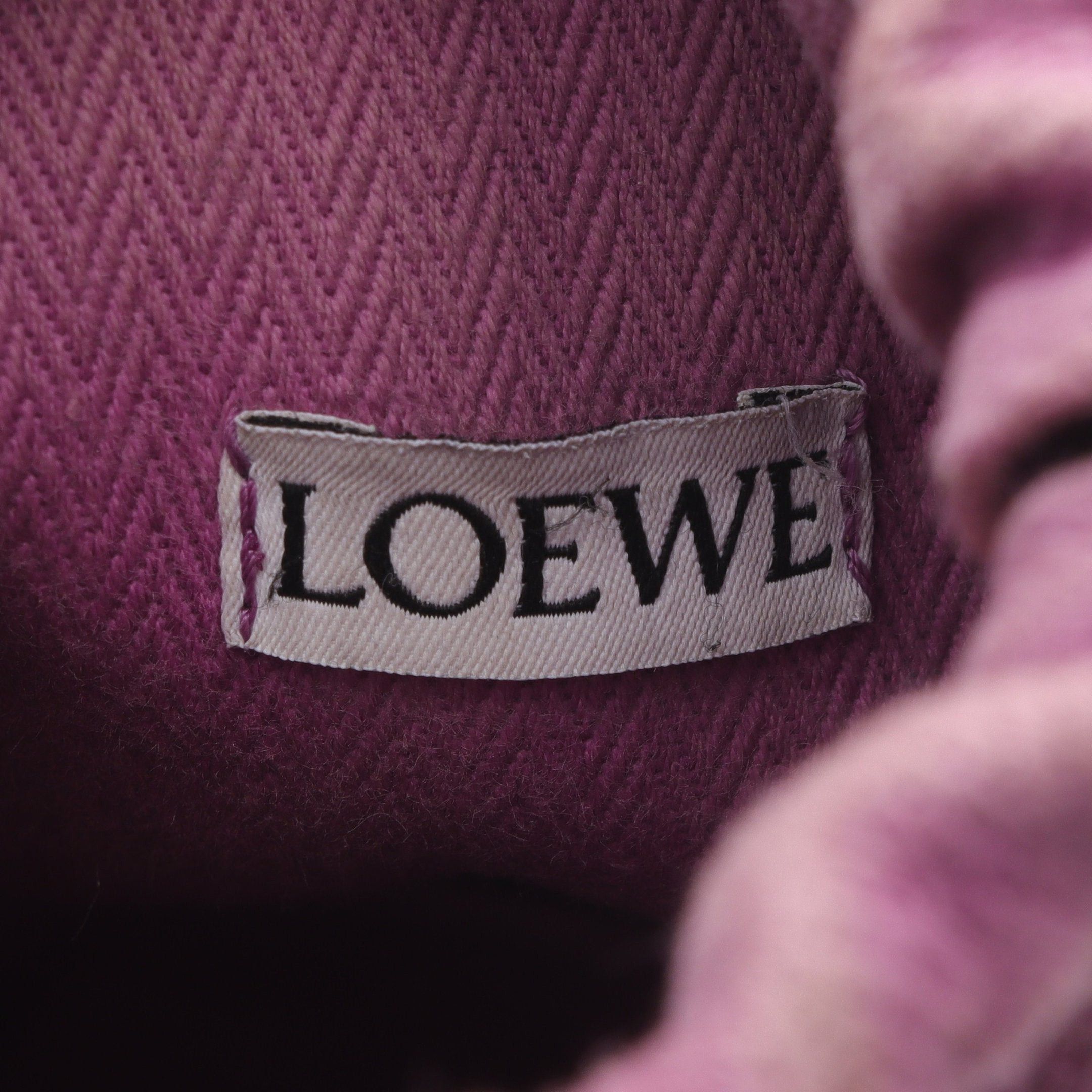Loewe Loewe Anagram Inflated Pocket Shoulder Bag Rubber Canvas Leather Purple Size ONE SIZE - 3 Thumbnail