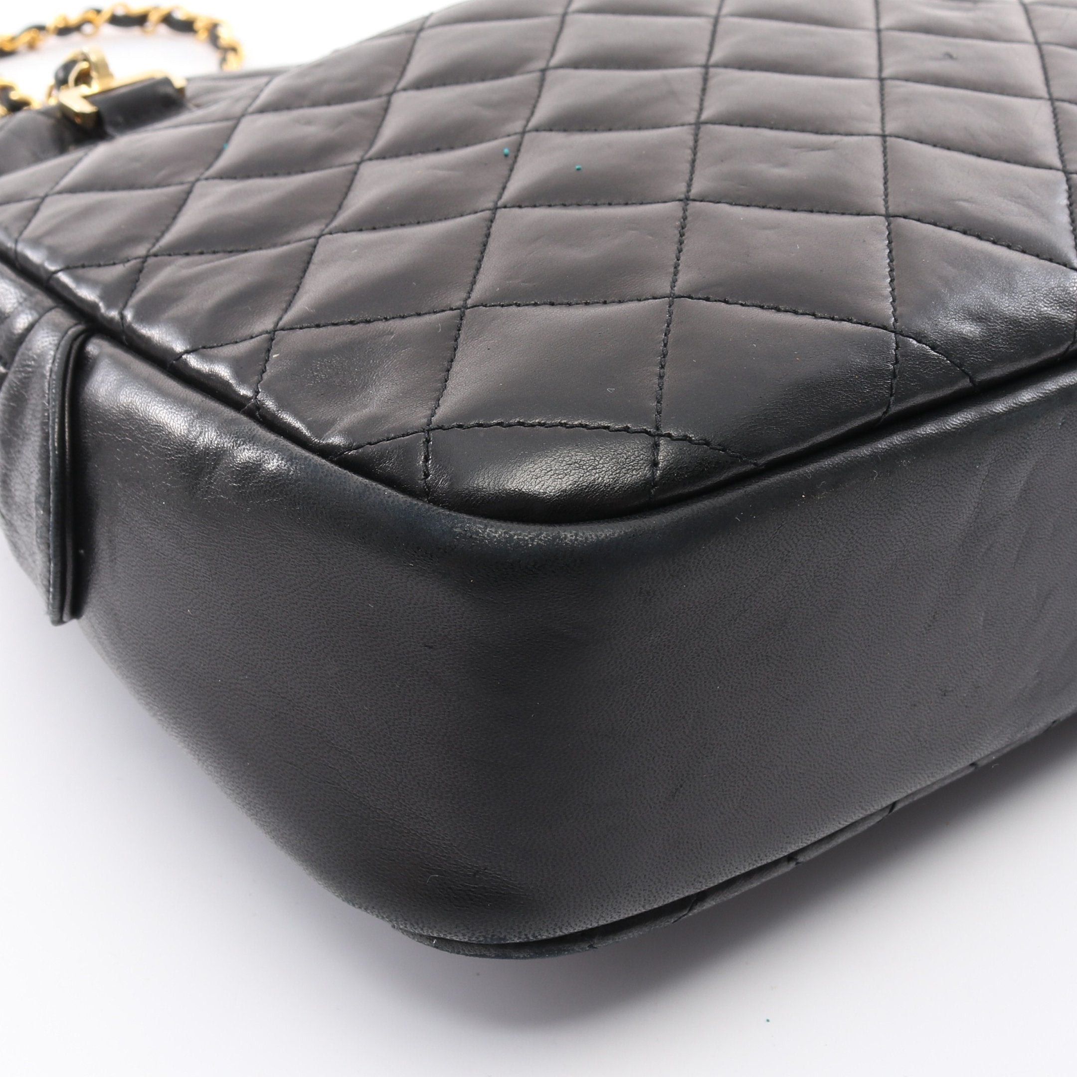 Chanel Chanel Matelasse Chain Shoulder Bag Lambskin Black Gold Hardware Size ONE SIZE - 6 Thumbnail