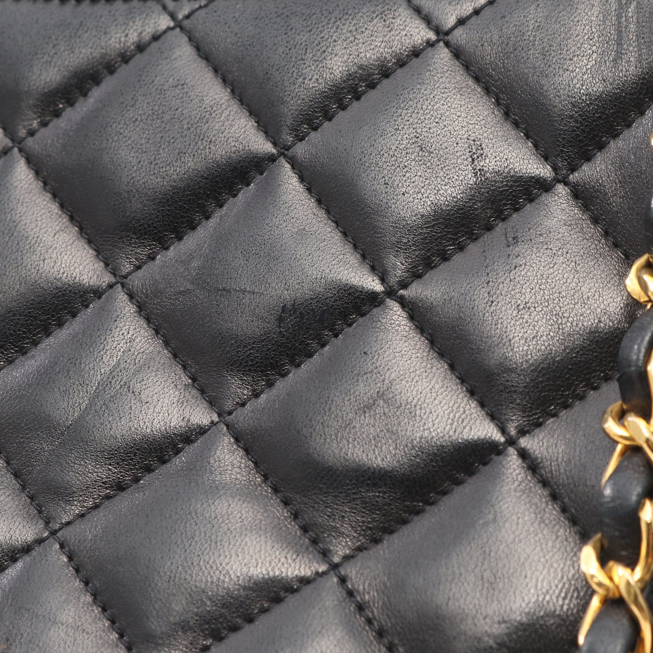 Chanel Chanel Matelasse Chain Shoulder Bag Lambskin Black Gold Hardware Size ONE SIZE - 11 Thumbnail