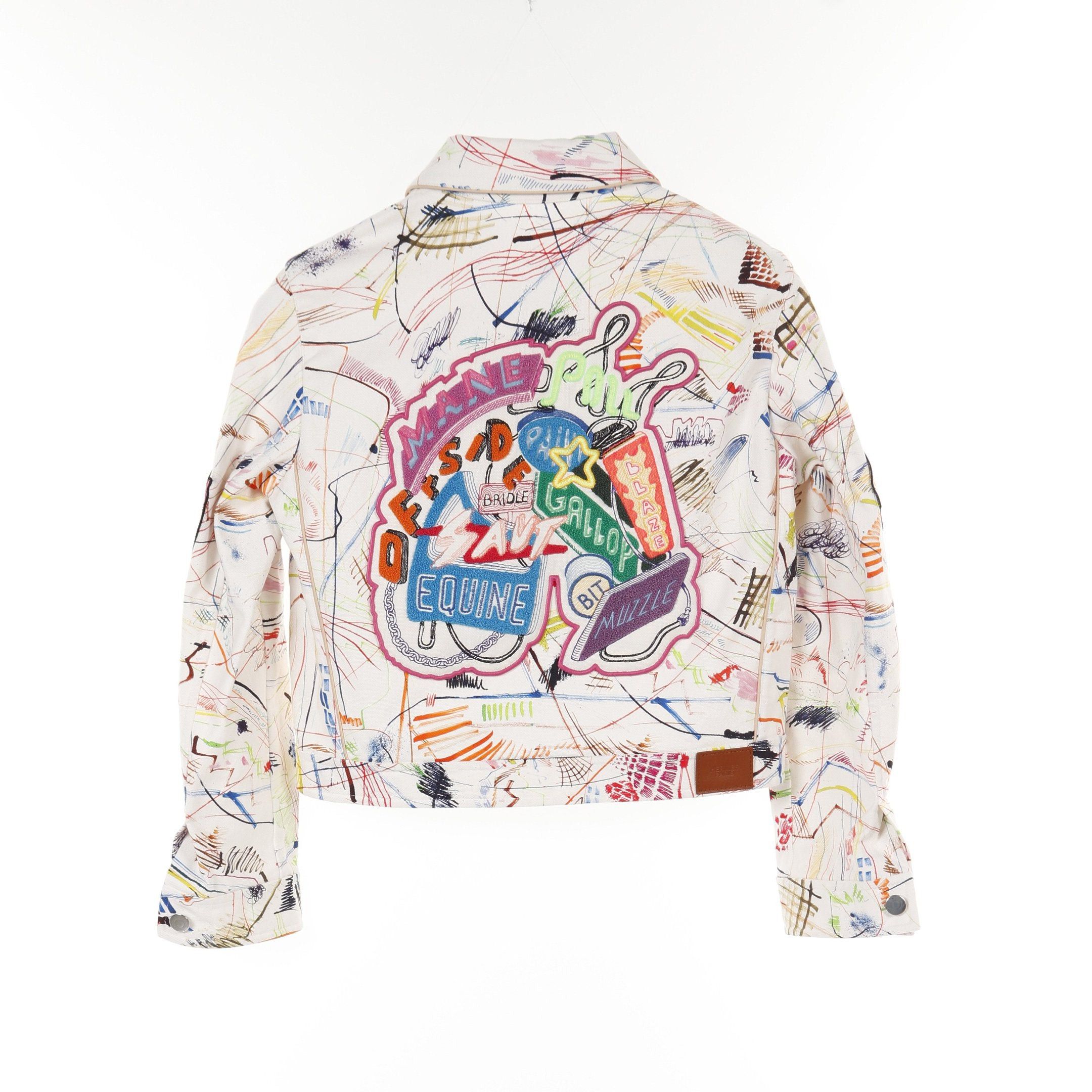 Hermes Hermes Chevaloscope Jacket Cotton White Multicolor Size ONE SIZE - 2 Thumbnail