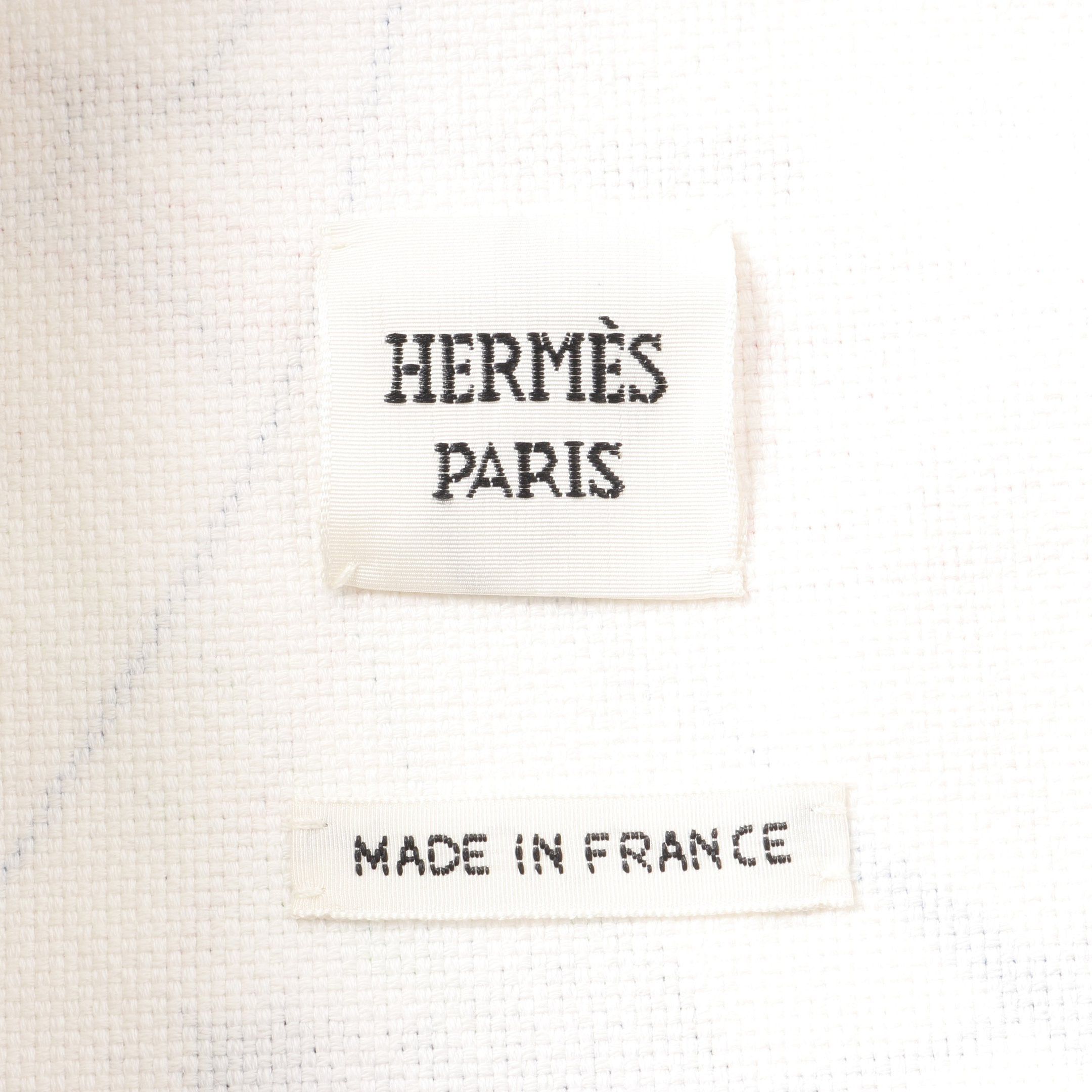 Hermes Hermes Chevaloscope Jacket Cotton White Multicolor Size ONE SIZE - 3 Thumbnail