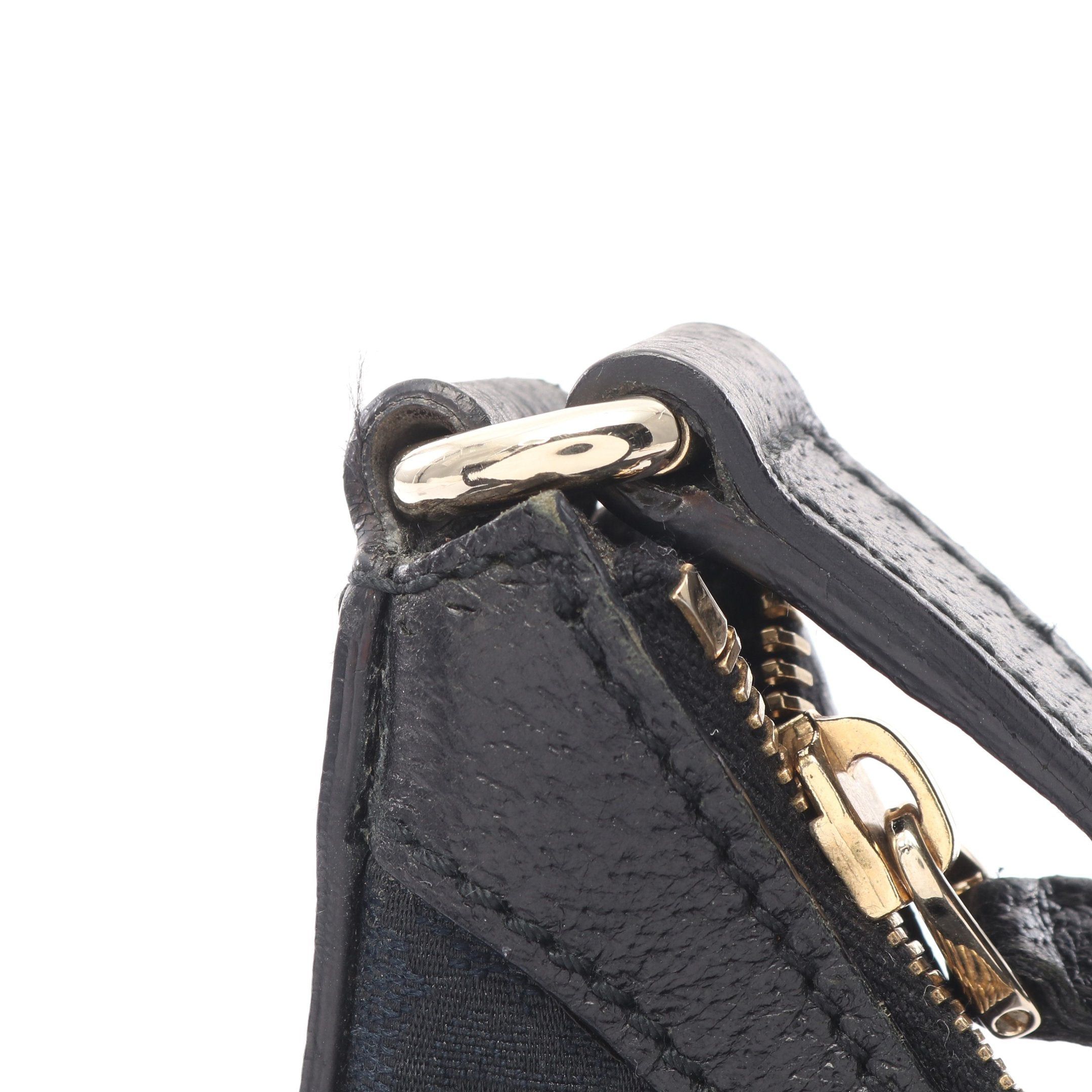 Gucci Gucci Gg Canvas One Shoulder Bag Leather Black Size ONE SIZE - 11 Thumbnail
