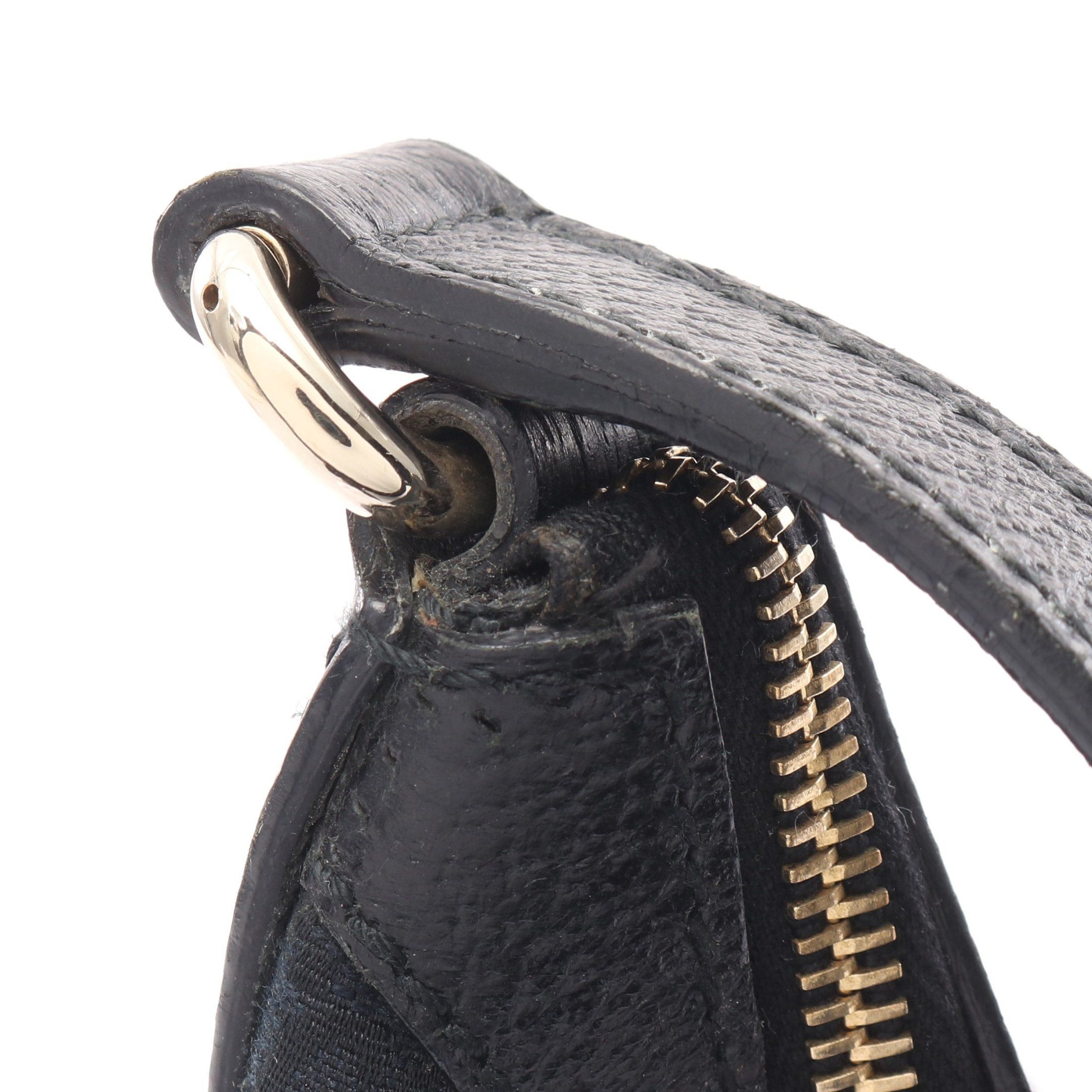 Gucci Gucci Gg Canvas One Shoulder Bag Leather Black Size ONE SIZE - 10 Thumbnail