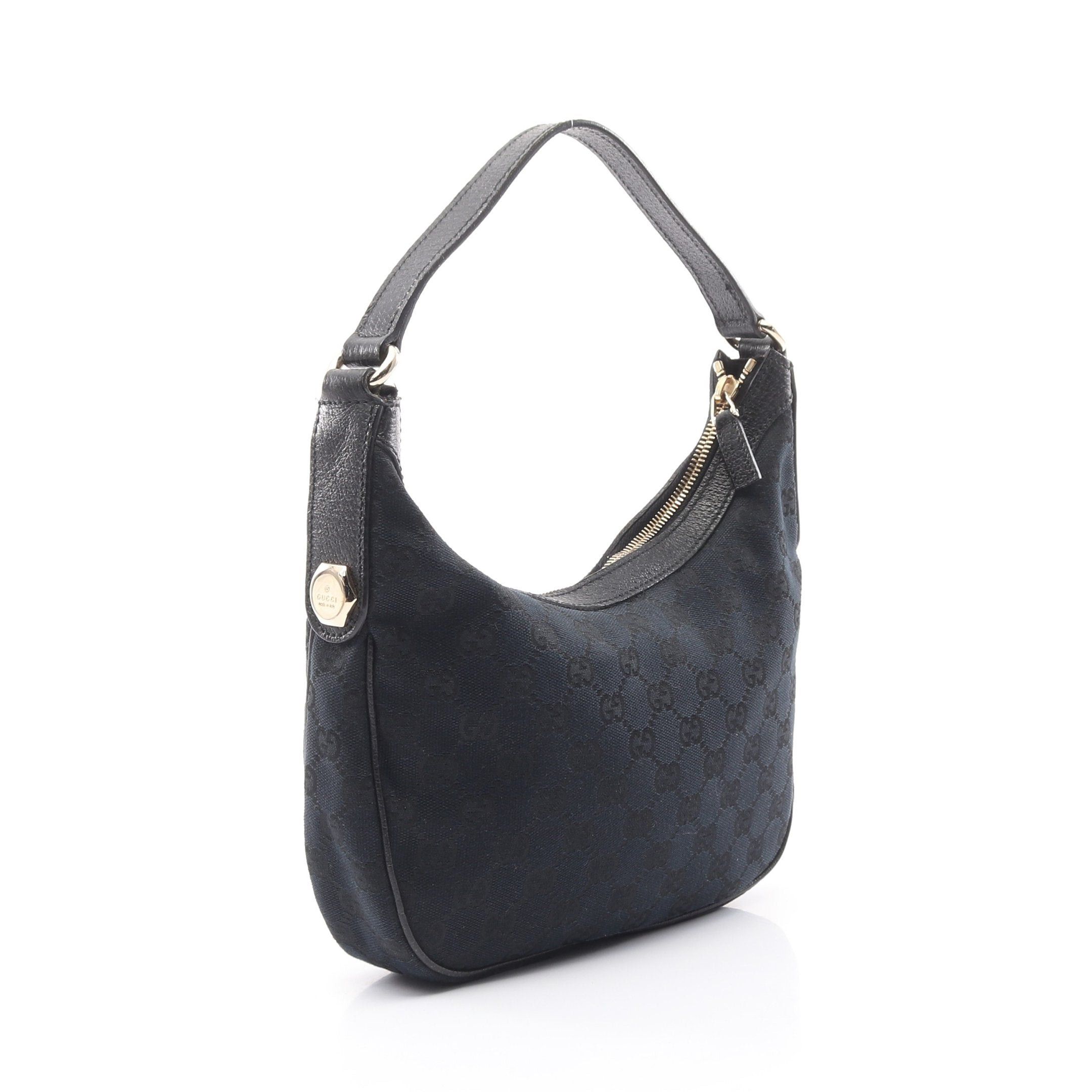 Gucci Gucci Gg Canvas One Shoulder Bag Leather Black Size ONE SIZE - 2 Thumbnail