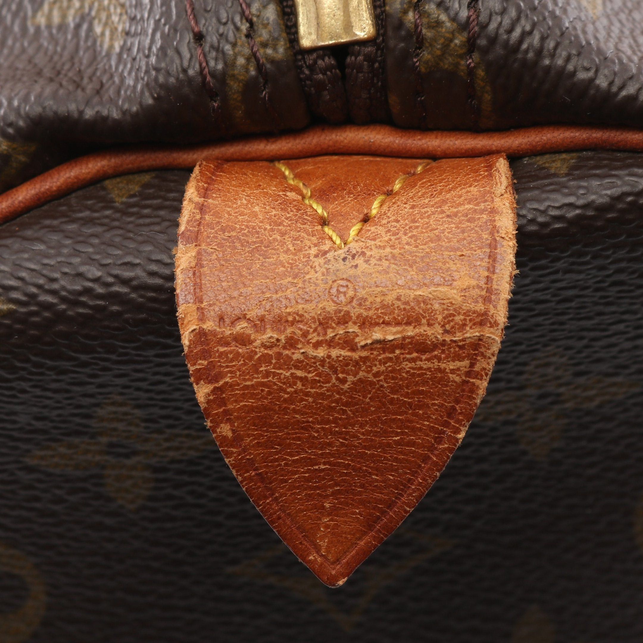 Louis Vuitton Louis Vuitton Keepall 55 Monogram Boston Bag Leather Brown Size ONE SIZE - 4 Thumbnail
