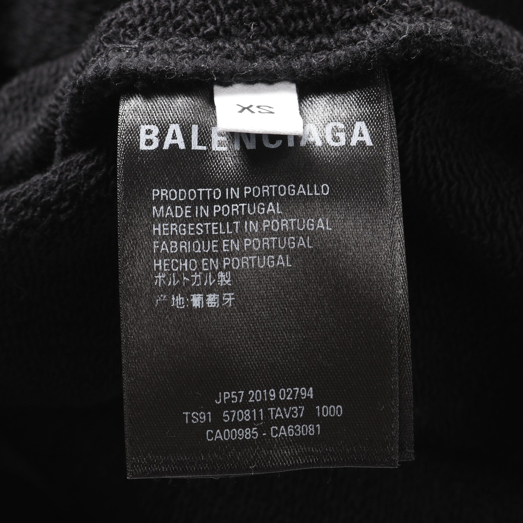 Balenciaga Balenciaga Back Logo Pullover Hoodie Cotton Black Size ONE SIZE - 5 Thumbnail