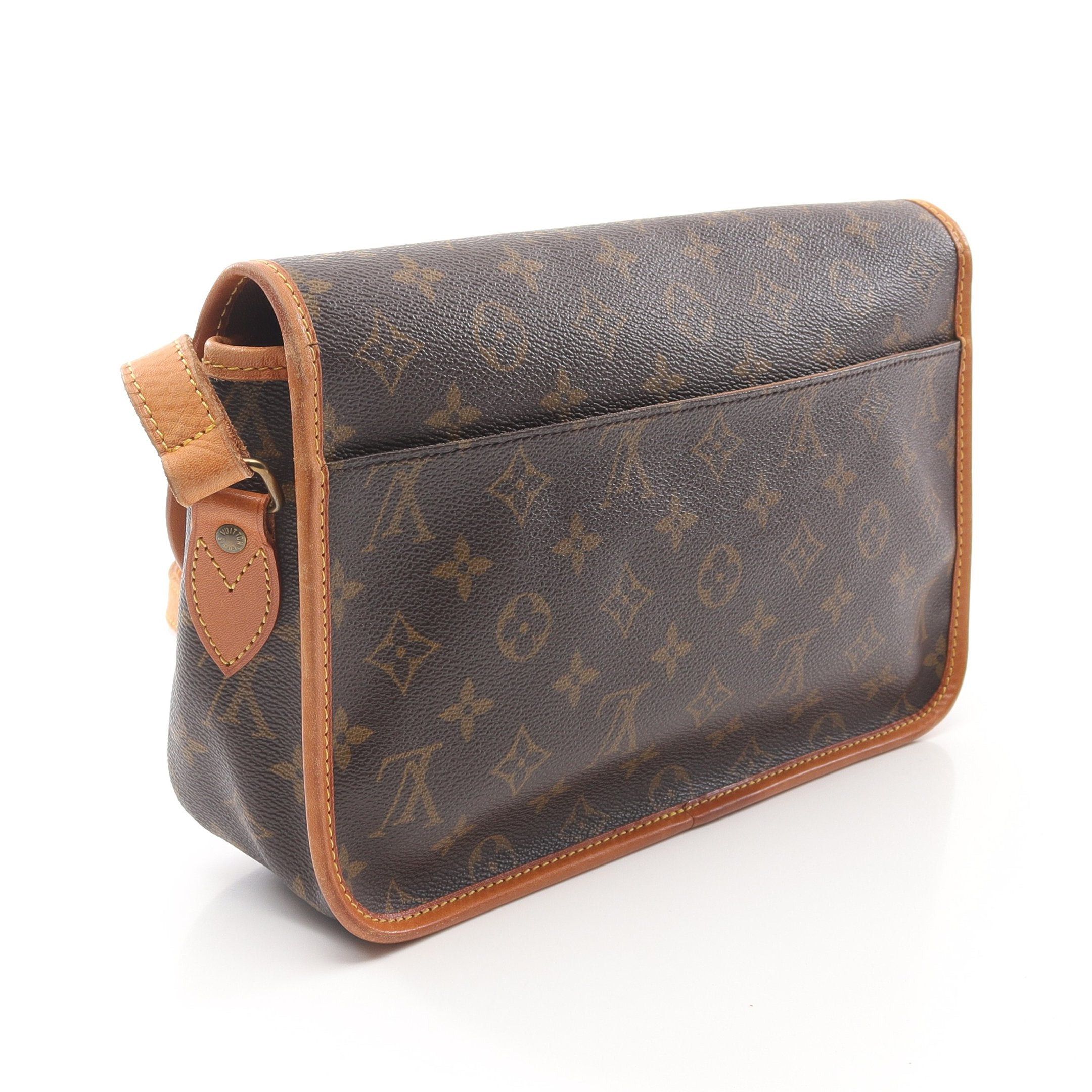 Louis Vuitton Louis Vuitton Gibeciere Mm Monogram Shoulder Bag Leather Brown Size ONE SIZE - 2 Thumbnail